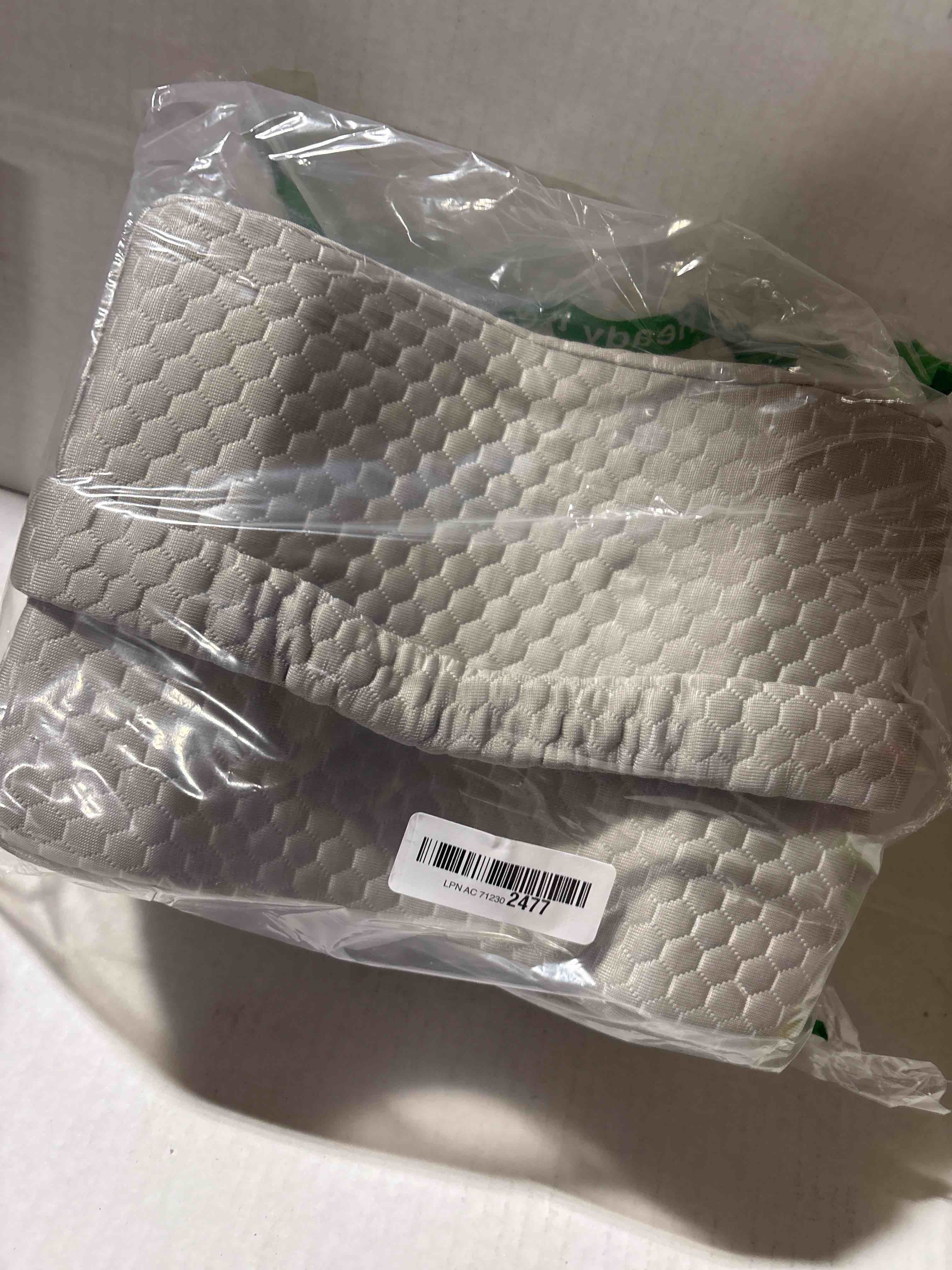 Condition photo showing New/Like New for Knee Pillow for Side Sleepers,Cooling Leg Pillow for Sciatica, Knees,Back,Joints Between Legs,HIPS Pain Relief When Side Sleeping,Spine Aligning Support for Surgery Recovery, Pregnancy Gray Basic Strap