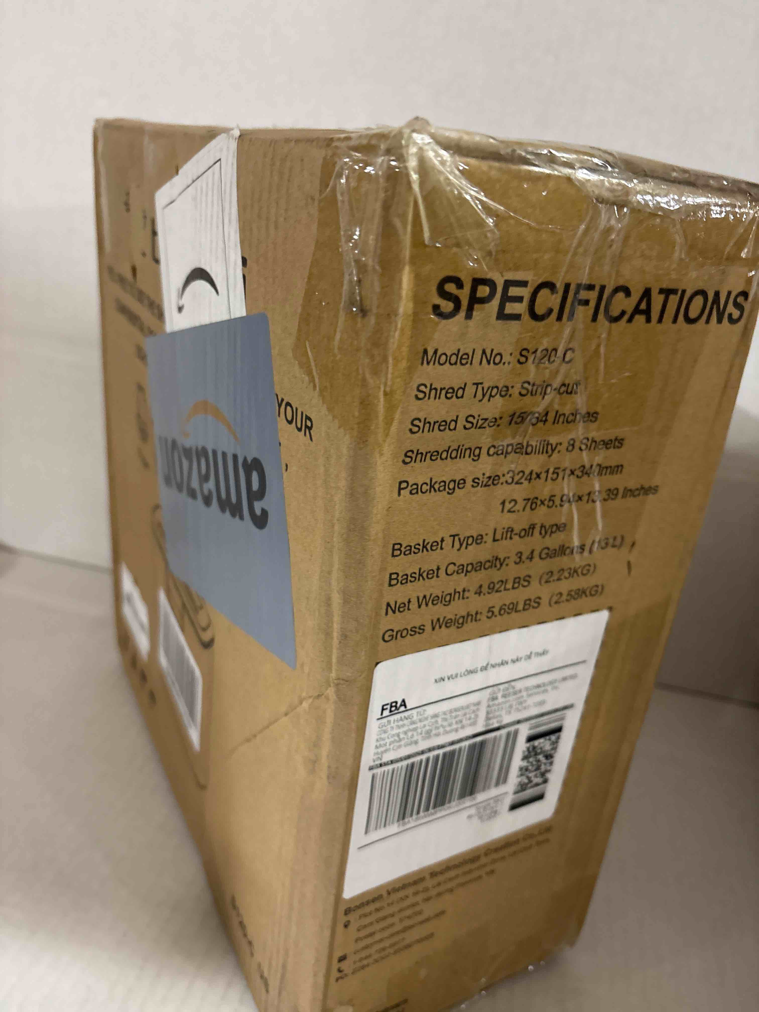 Condition photo showing New/Like New for Bonsaii Paper Shredder for Home Use, 8-Sheet StripCut Home Office Shredder, CD/Credit Card Shredder Machine with Overheat Protection, 3.4 Gallons Wastebasket 8 Sheet (Black)