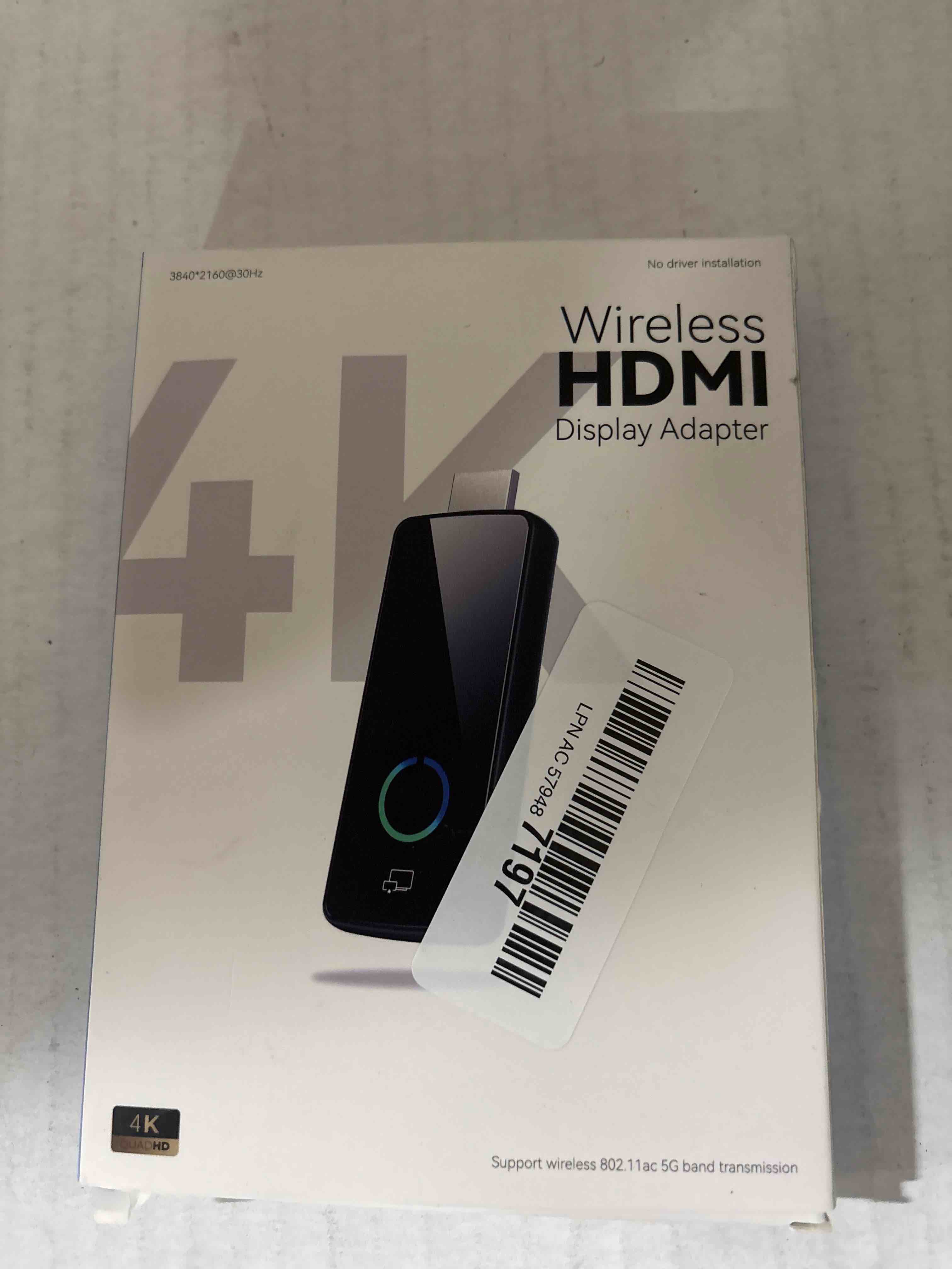 Condition photo showing New/Like New for 2025 Upgrade Tongtion Wireless Display Dongle Adapter, Portable Transmitter 4K HDMI Streaming, AirPlay/Miracast, 5GHz WiFi | Plug & Play for Smartphone/PC/TV/Projector(Focus)
