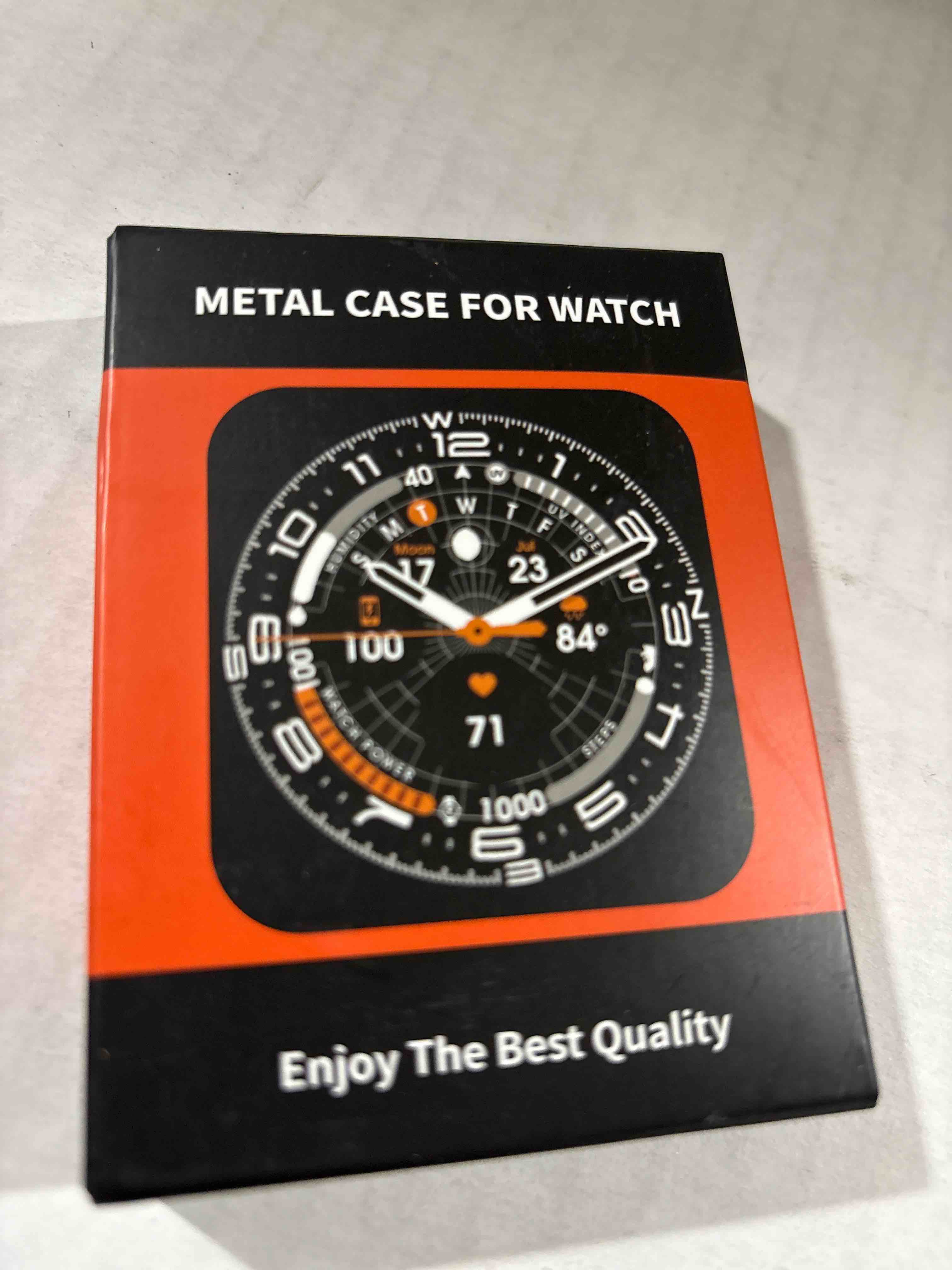 Condition photo showing New/Like New for BEARDDO Metal Case for Garmin Vivoactive 6 Smartwatch, 2 in 1 Stainless Steel Bezel & TPU Back Cover with Cleaning Cloth Accessories,Rugged Shockproof Protective Case for Active 6 Men Women Jade Green