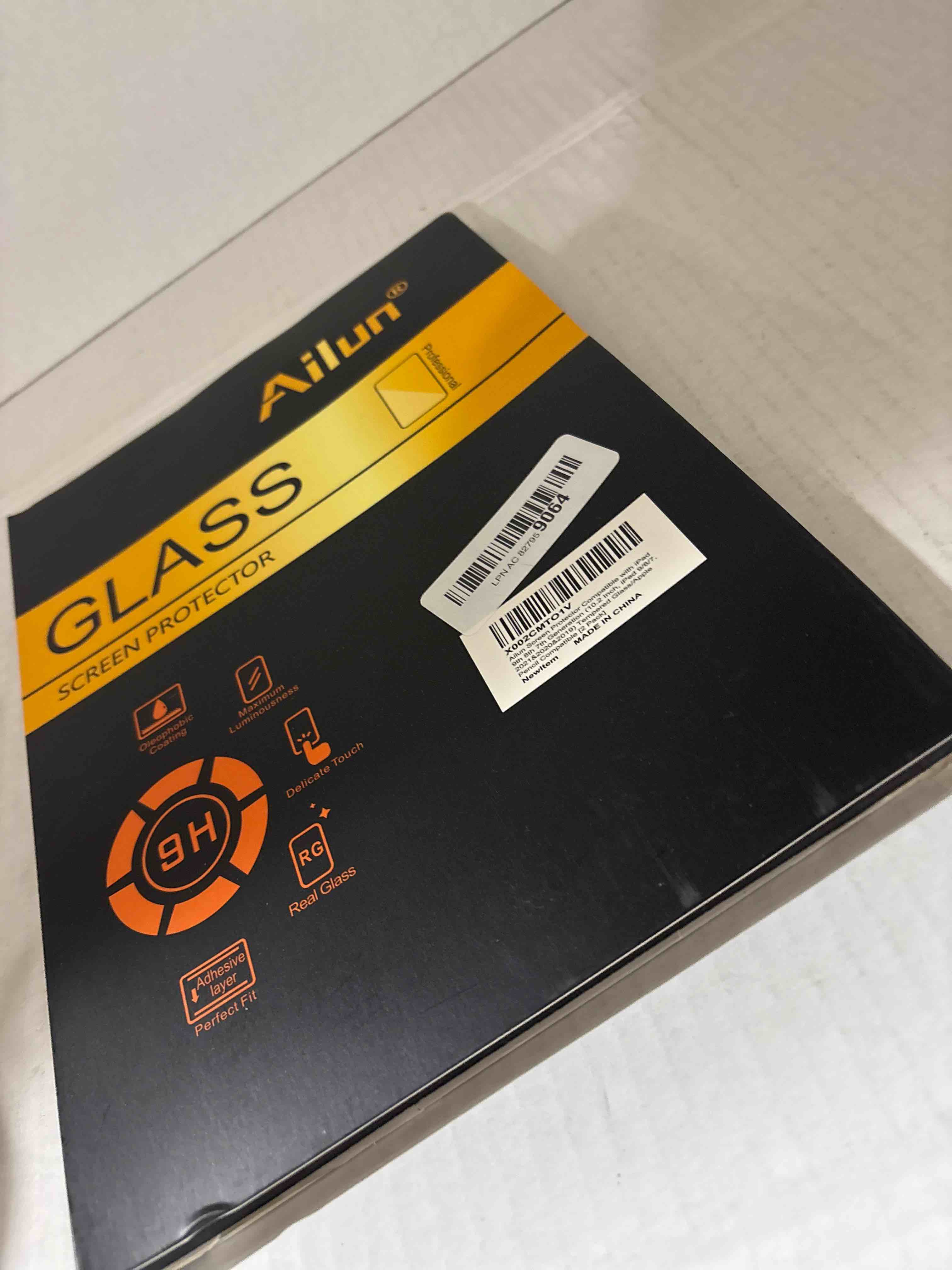 Condition photo showing New/Like New for Ailun Screen Protector for iPad 9th 8th 7th Generation (10.2 Inch, iPad 9/8/7, 2021&2020&2019) Tempered Glass/Apple Pencil Compatible [2 Pack] iPad 9/8/7thGen 2021/2020/2019