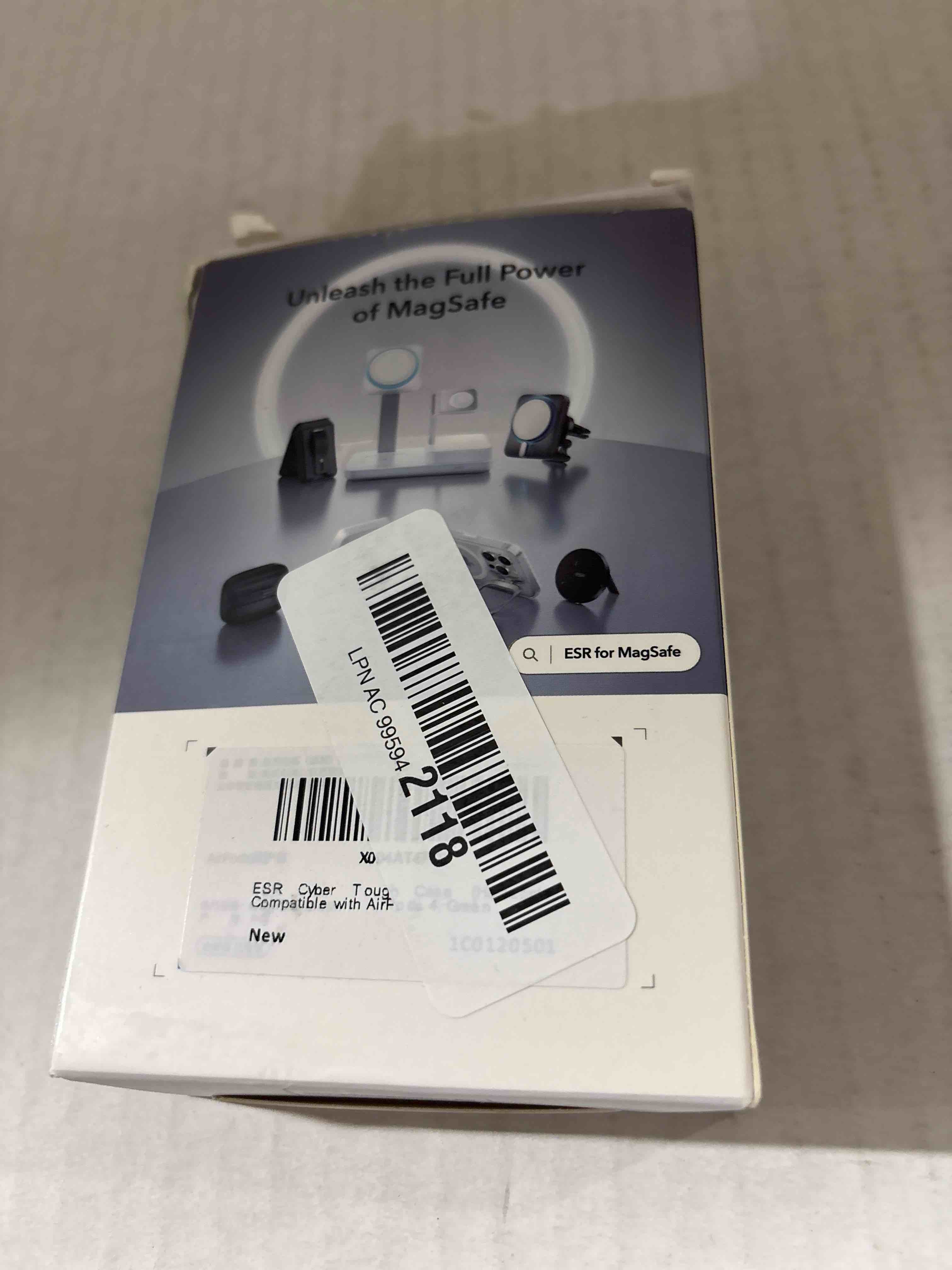 Condition photo showing New/Like New for ESR for AirPods 4 Case, Compatible with AirPods 4th Generation Case (2024), Compatible with MagSafe, Powerful Drop Protection, Magnetic Lid, Cyber Series, Green Green AirPods 4 Case