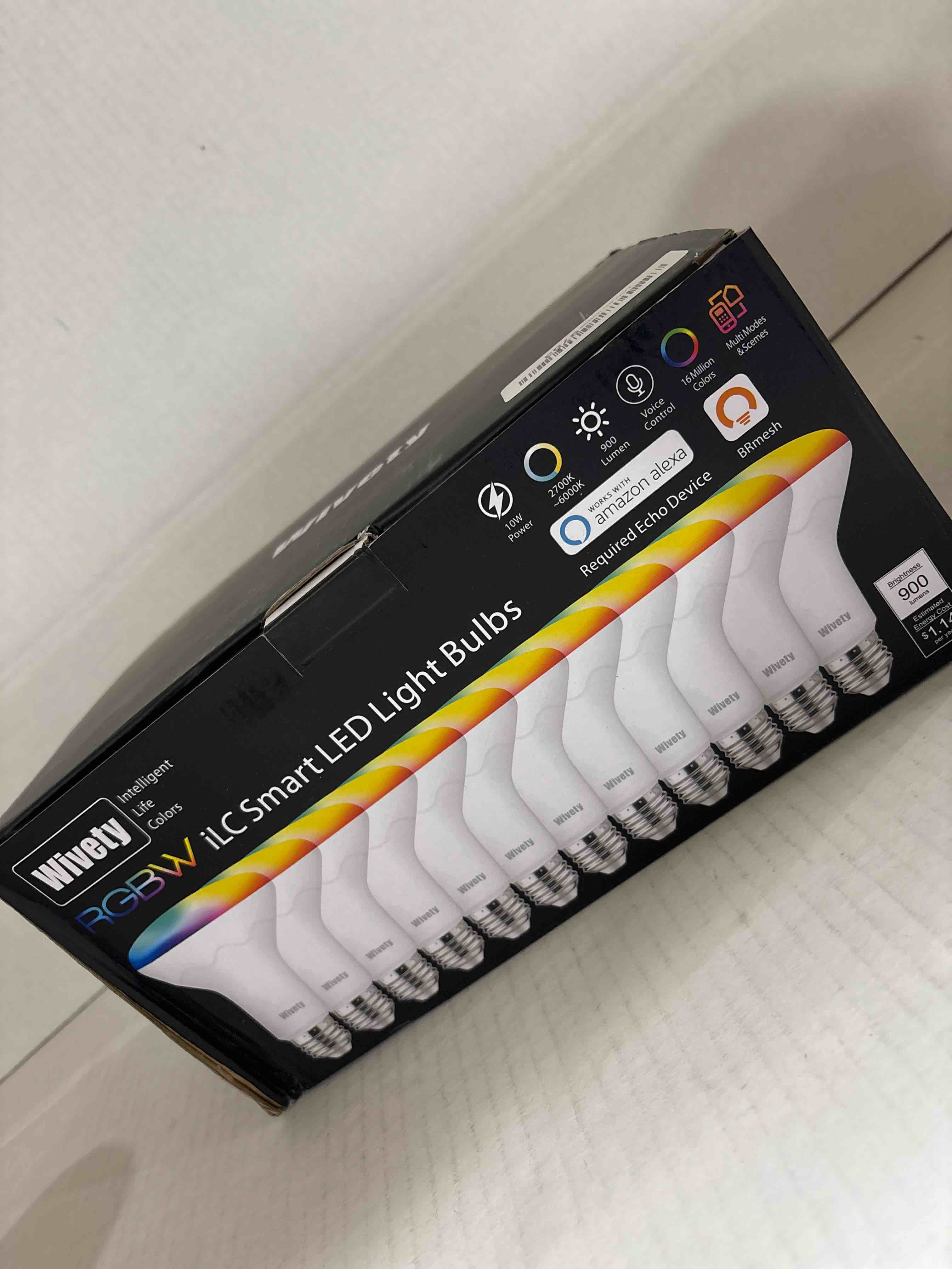 Condition photo showing New/Like New for LED BR30 Alexa Flood Light Bulbs Color Changing Indoor Compatible with Alexa (12 Pack)