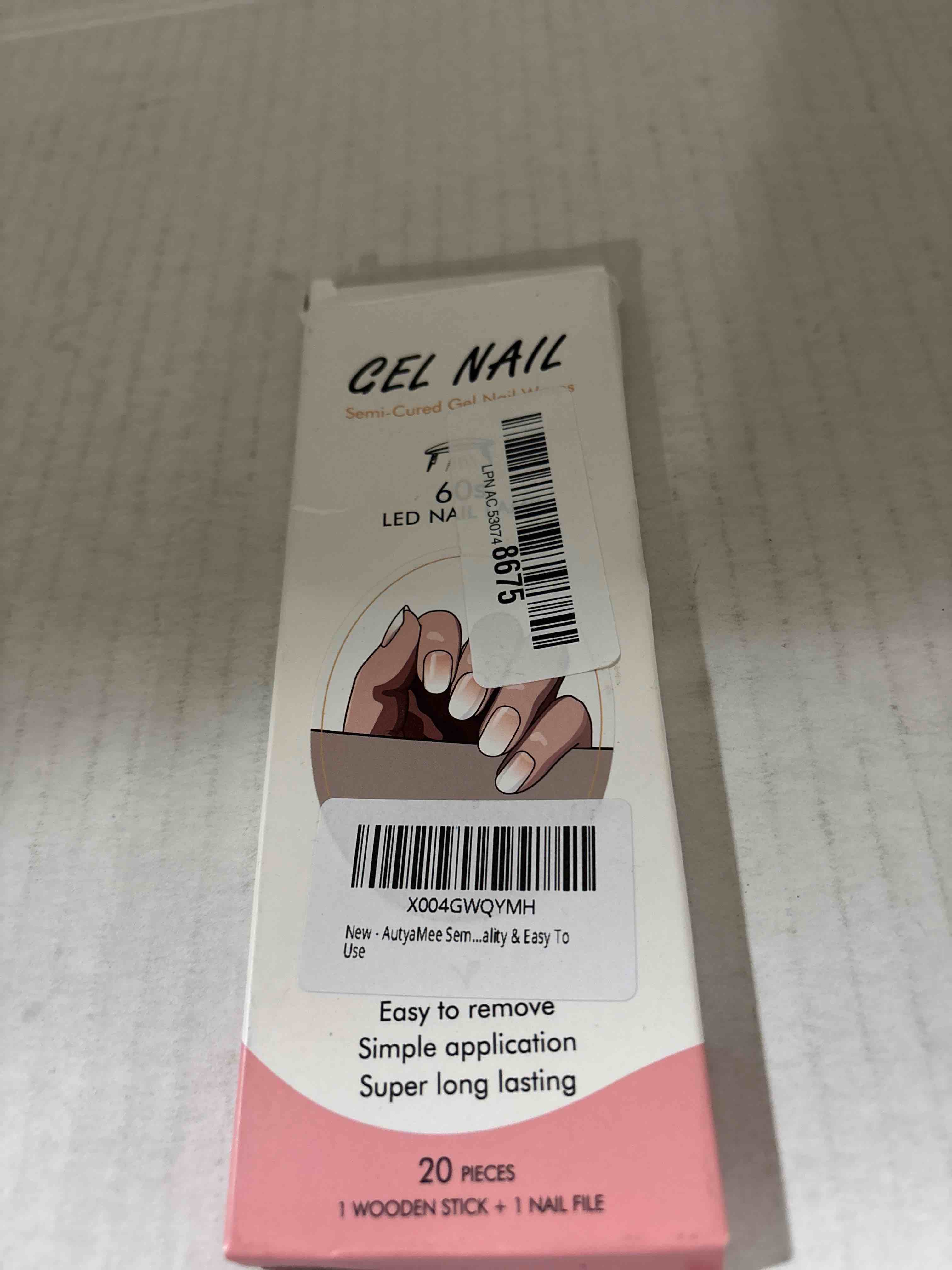 gel nail semi cured nail wraps 