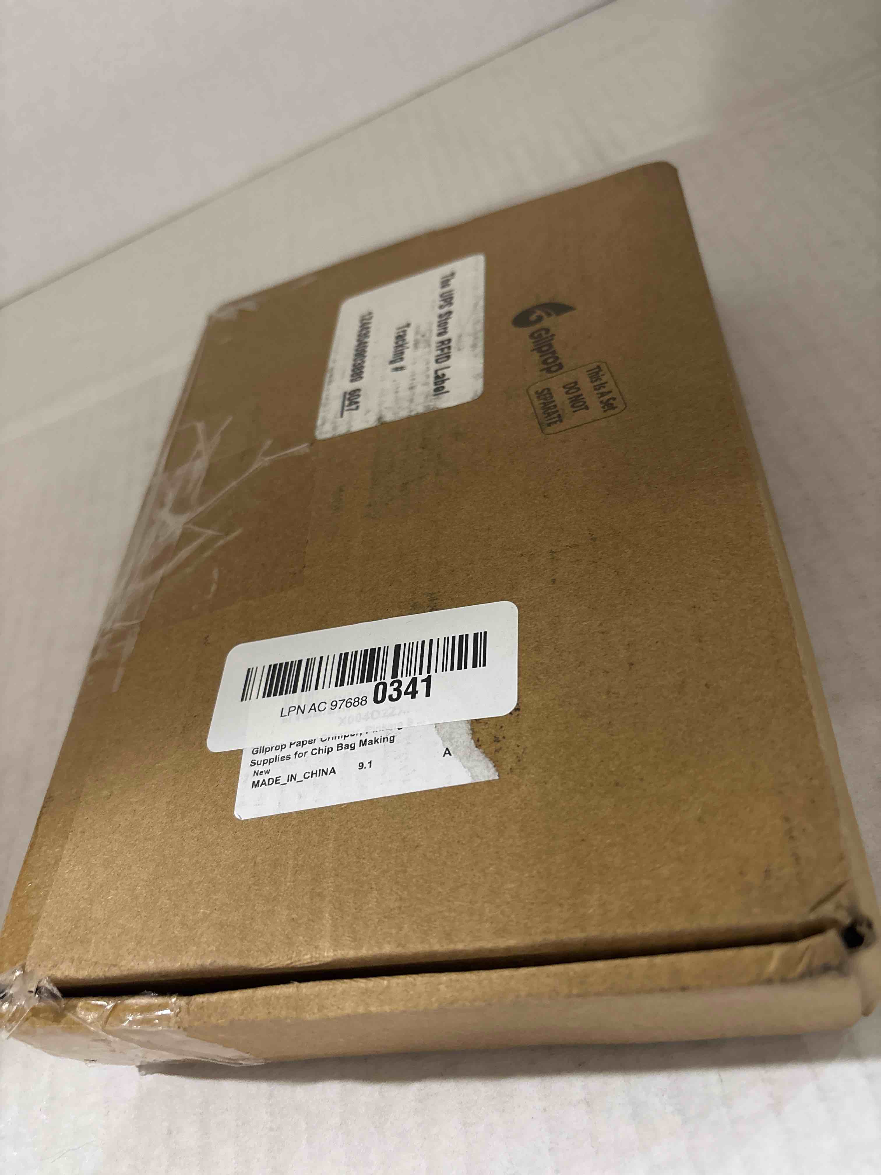 Condition photo showing New/Like New for Paper Crimper, Pinking Shears, 30 Sheets Cute Glossy Thin Inkjet Paper, Double Sided Tape for Crafts Birthday Party Supplies for Chip Bag Making