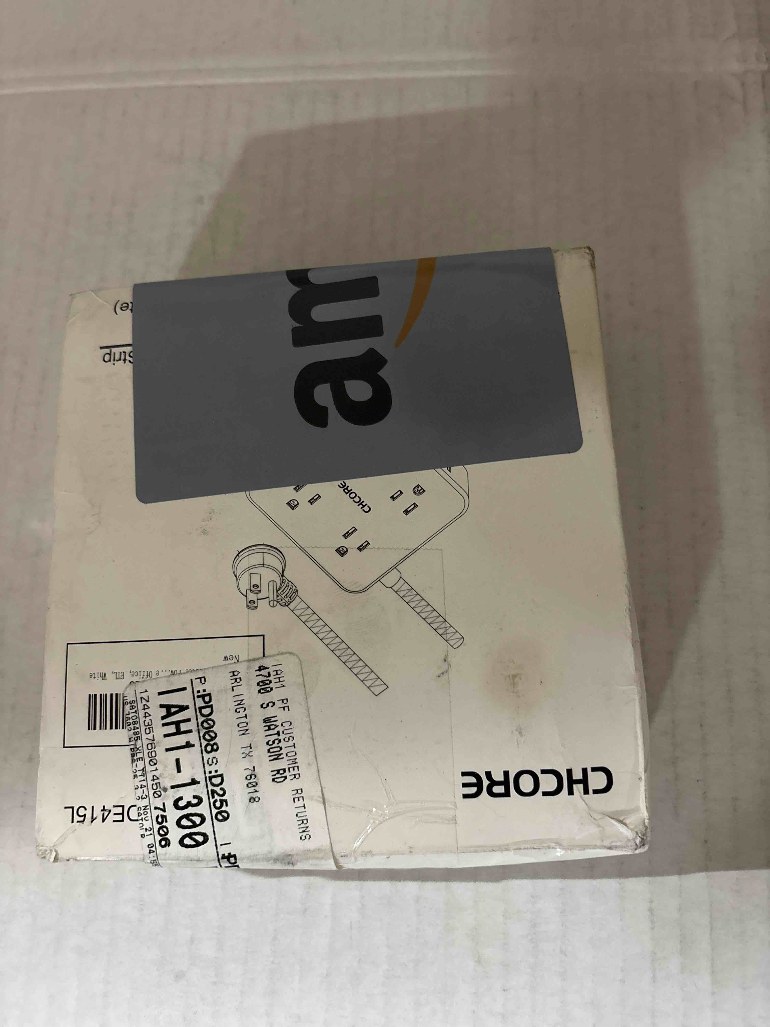 Condition photo showing New/Like New for Surge Protector Power Strip - CHCORE 5Ft Braided Extension Cord with 8 Outlets with 4 USB (2 USB C) Charging Ports, Flat Plug Multi Plug Outlet Extender Charging Station for Home Office, ETL, White 5Ft-Braided Cord White