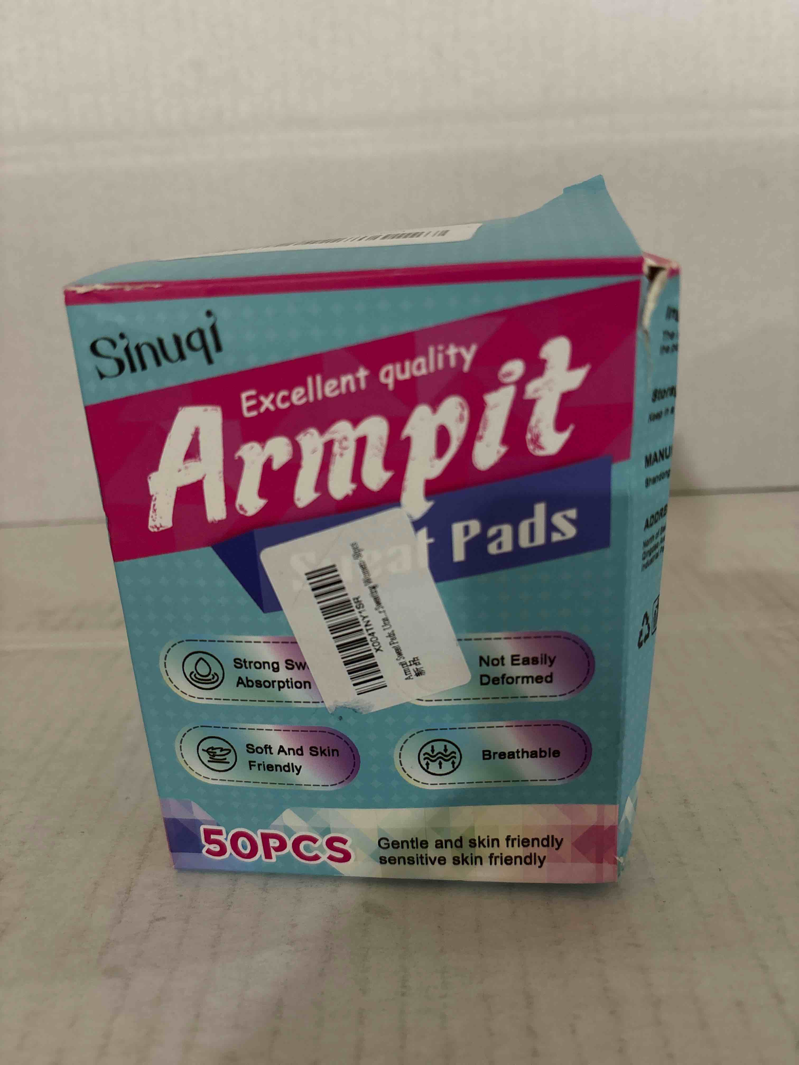 Condition photo showing New/Like New for Armpit Sweat Pads, Unadir Underarm Sweat Pads for Women and Men, Disposable Underarm Pads for Sweating Women 50pc