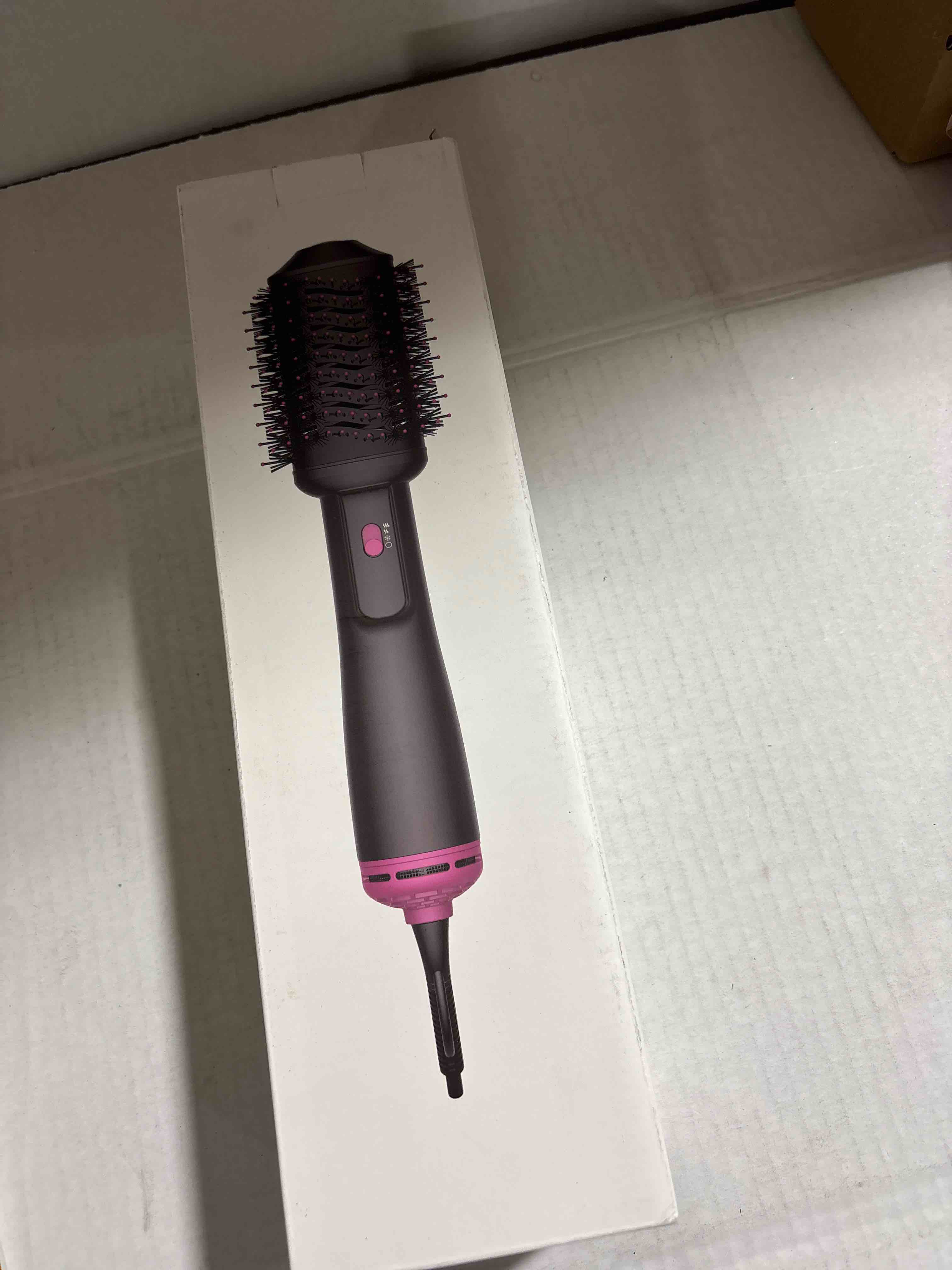 Condition photo showing New/Like New for 4-in-1 Hair Dryer Brush - Blow Dryer and Styler in One, Hot Air Brush with Oval Barrel for Volumizing, Suitable for All Hair Types,Red Christmas Gifts