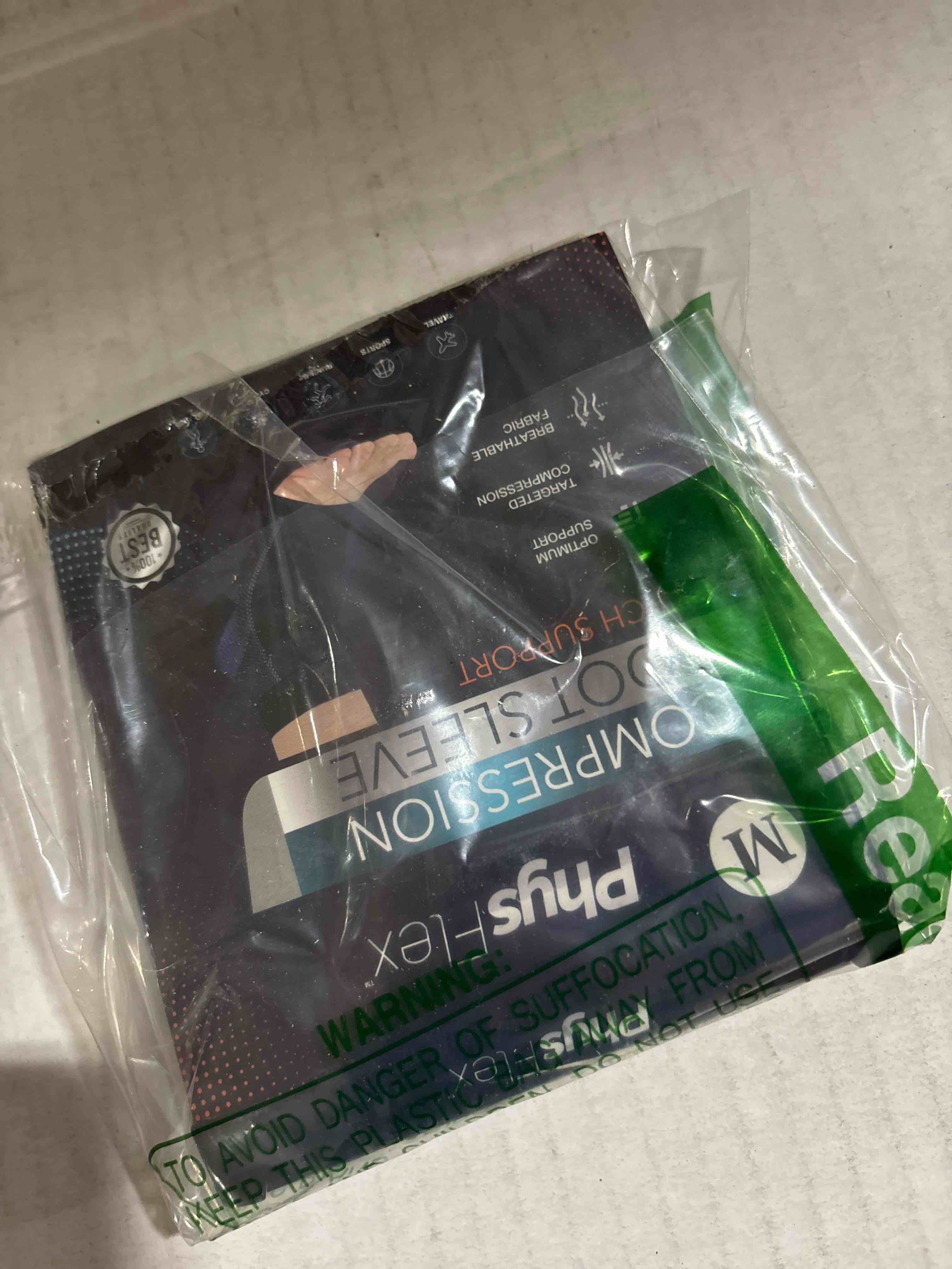 Condition photo showing New/Like New for Compression Socks 20-30mmHg for Plantar Fasciitis, Achilles Tendonitis Relief (1 Pair) - Ankle Compression Sleeve for Heel Spurs, Foot Swelling & Fatigue - Arch Support Brace for Everyday Use Black Medium