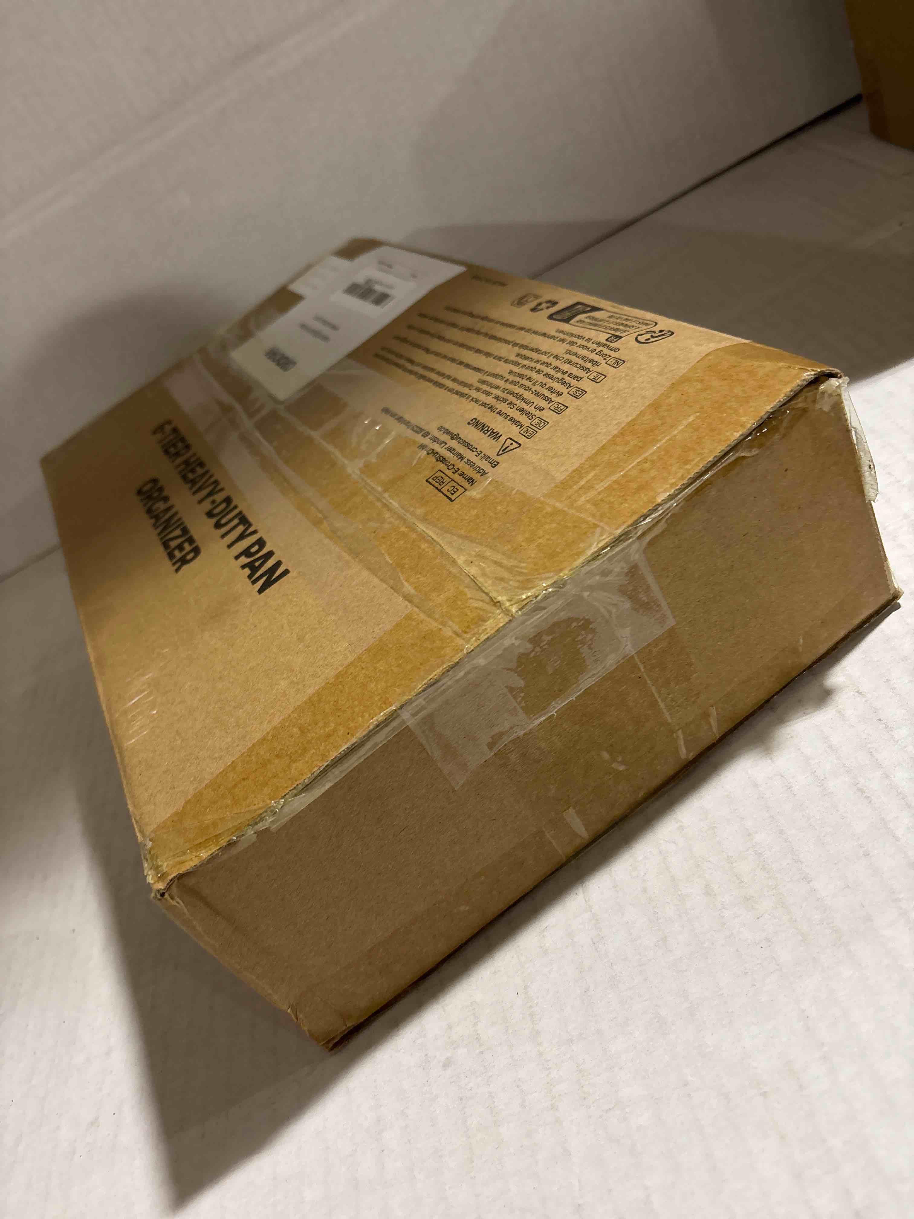 Condition photo showing New/Like New for ORDORA 6-Tier Pots and Pans Organizer under Cabinet, Kitchen Cabinet Organizers and Storage, Heavy Duty Pots and Pan Storage Rack Organizer inside Cabinet, Adjustable Pot Rack S-13.78"H-HeavyDuty