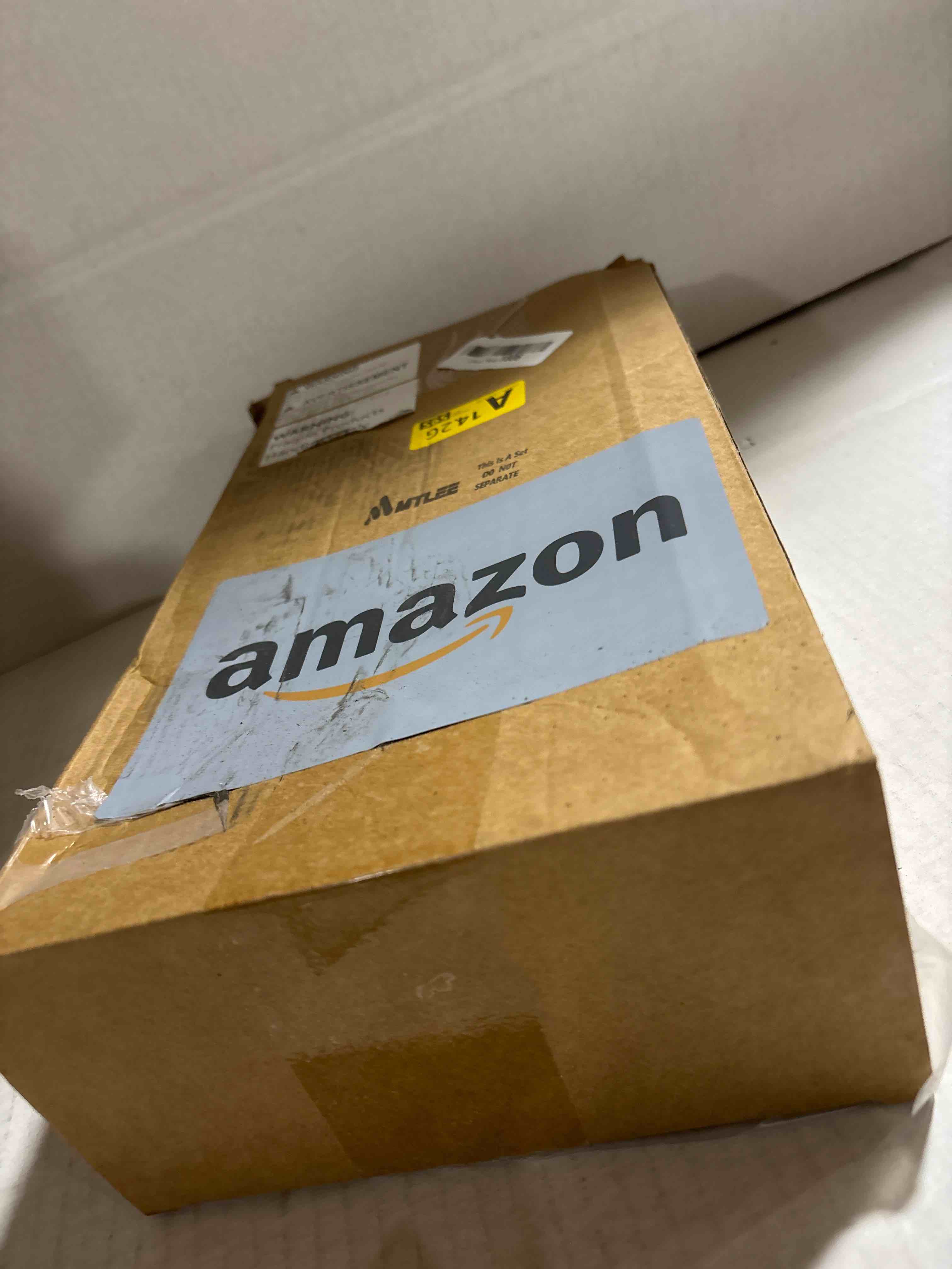 Condition photo showing New/Like New for MTLEE 6 Pcs Christmas Tree Shaped Taper Candles Decorative Unscented Christmas Tree Shaped Candles Gift for Xmas Kwanzaa Festival Celebration Decor (10 Inch,White,Gold) White,Gold 10 Inch