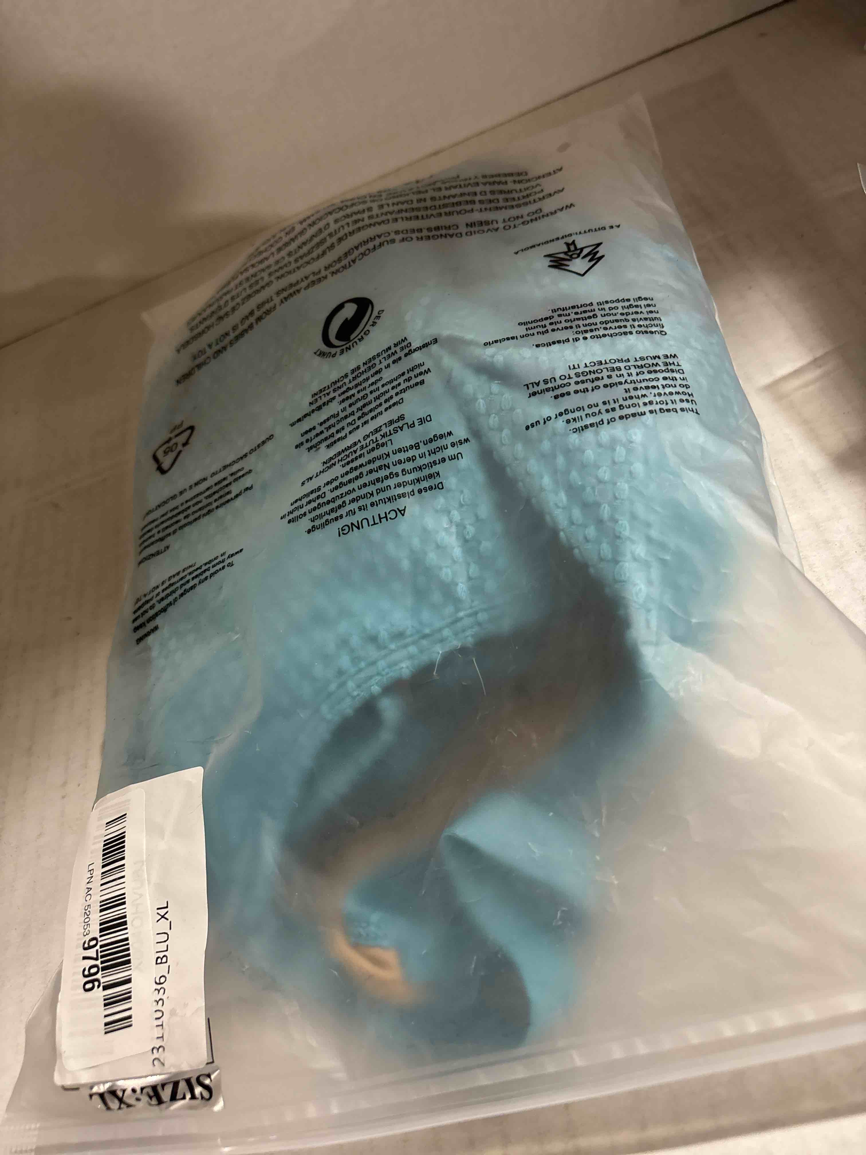 Condition photo showing New/Like New for SHAPSHE Women's Tummy Control Swimsuit One Piece Slimming Bathing Suit Cutout Tie Knot Front Bikini Push Up Swimwear Blue X-Large