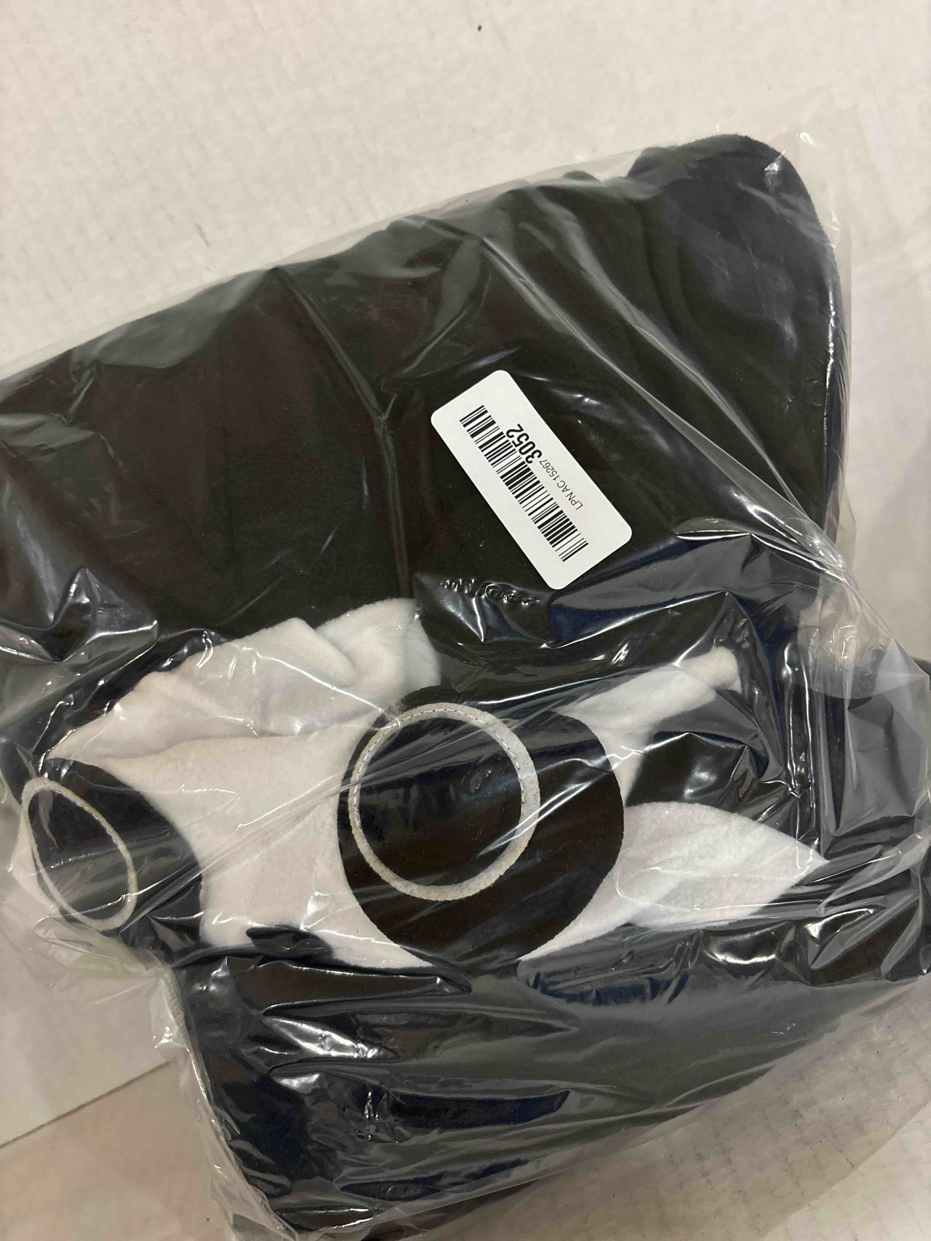 Condition photo showing New/Like New for Funziez! Slim Fit Adult Onesie - Animal Halloween Costume - Plush Unisex One Piece Cosplay Suit for Women and Men Medium Panda