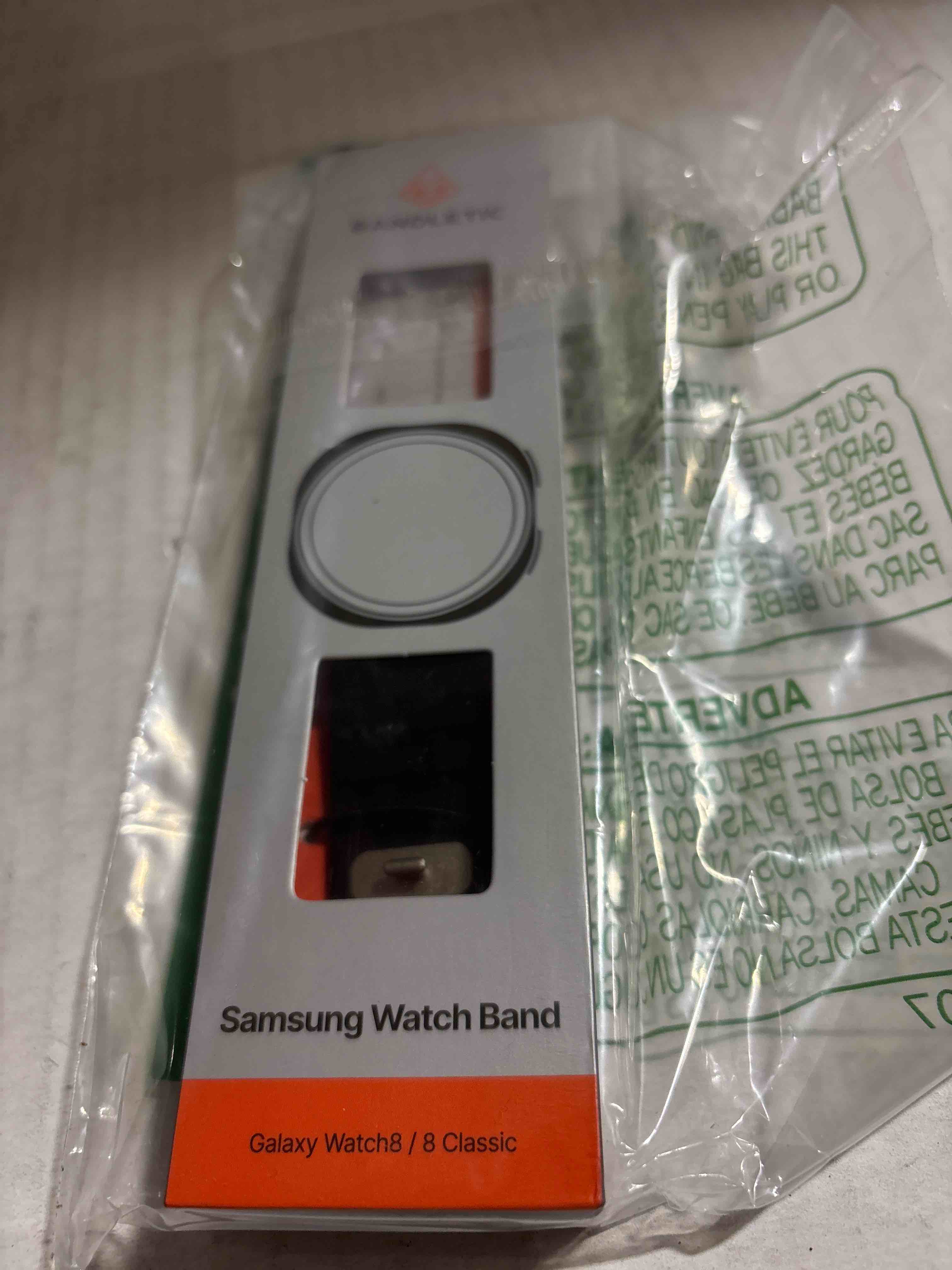 Condition photo showing New/Like New for Bandletic Magnetic Silicone Band Compatible with Samsung Galaxy Watch 8 40mm 44mm / Watch 8 Classic 46mm 2025, No Gap Soft Breathable Replacement Strap for Men Women, Black/Gray