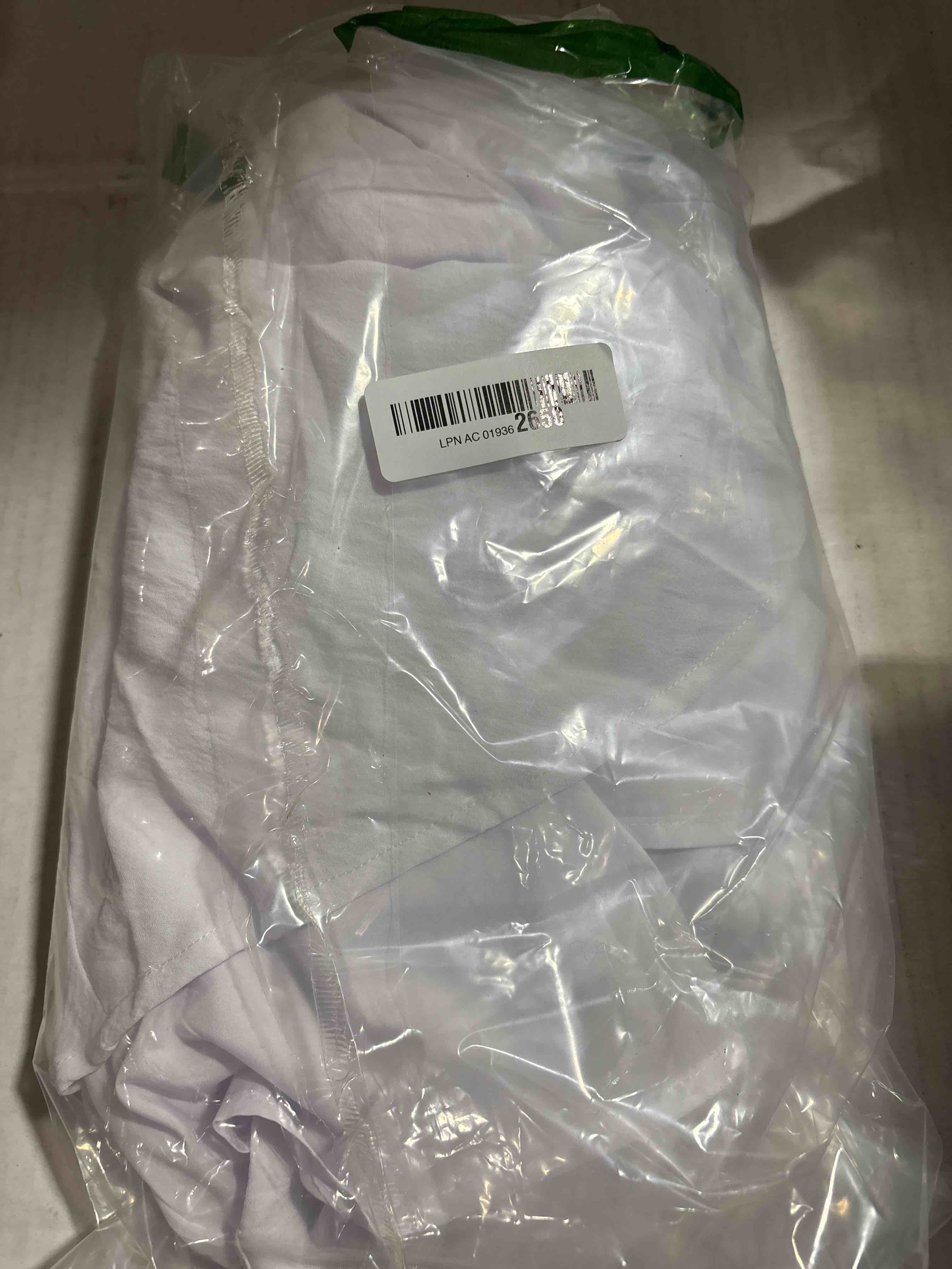 Condition photo showing New/Like New for Florboom Women's Sweetheart Knot Front Dress Flutter Sleeve Tie Back A-Line Chiffon Mini Dresses Medium White