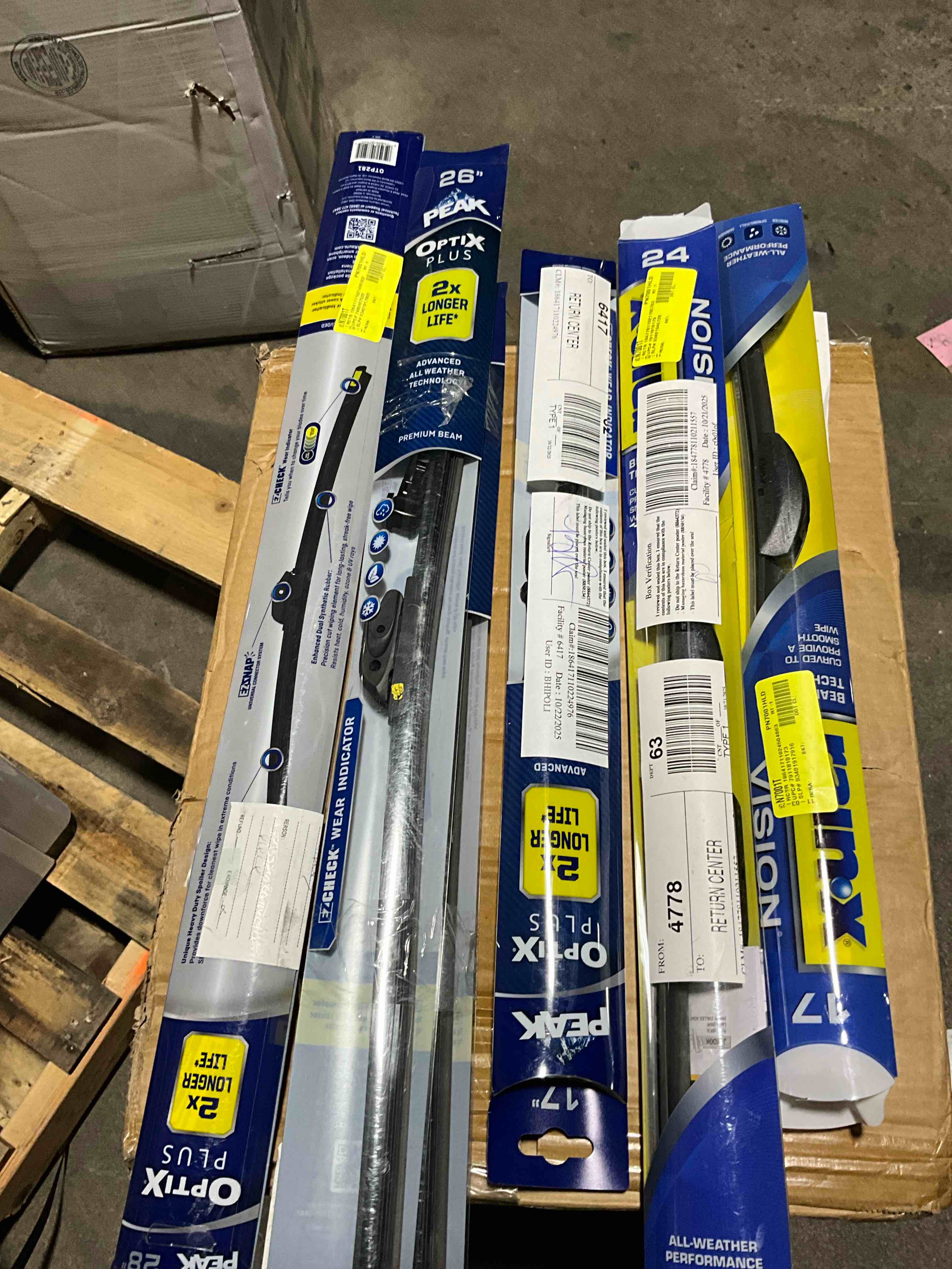 Assortment of 6 Wiper Blades 