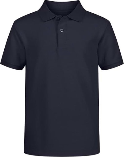 Nautica Big Boys Uniform Short Sleeve Performance Polo, Size 8