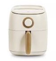 Daash Ceramic Tasti-Crisp Express Air Fryer 2.6QT, Oil-Free Cooking, Adjustable Timer, Non-Stick Ceramic Coating, Compact Size for Small Kitchens, Fast Heating for Fries, Chicken (Cream)