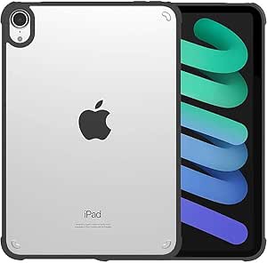 SaharaCase - Hybrid-Flex Series Case for Apple iPad mini (A17 Pro) and Apple iPad mini (6th Generation 2021) - Clear Black