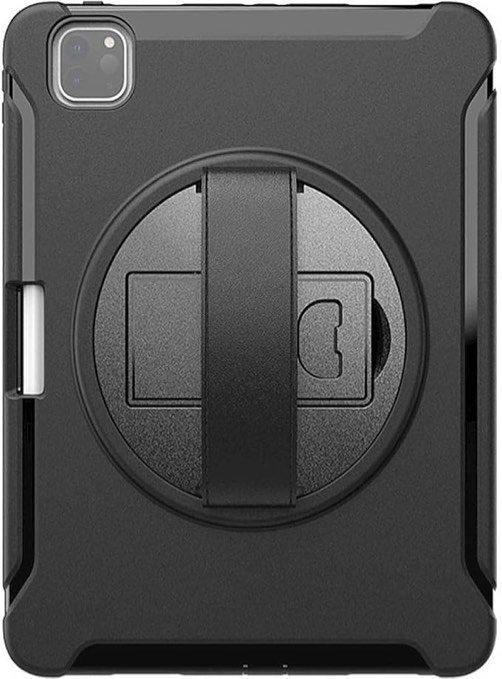 Sahara - Protection Hand Strap Series Case for iPad Pro 11" (2nd, 3rd, and 4th Gen 2020-2022), Black, (TB00016)