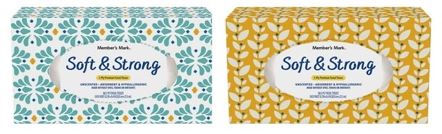 Member’s Mark Soft & Strong 2-Ply Premium Facial Tissues 2 Flat Boxes