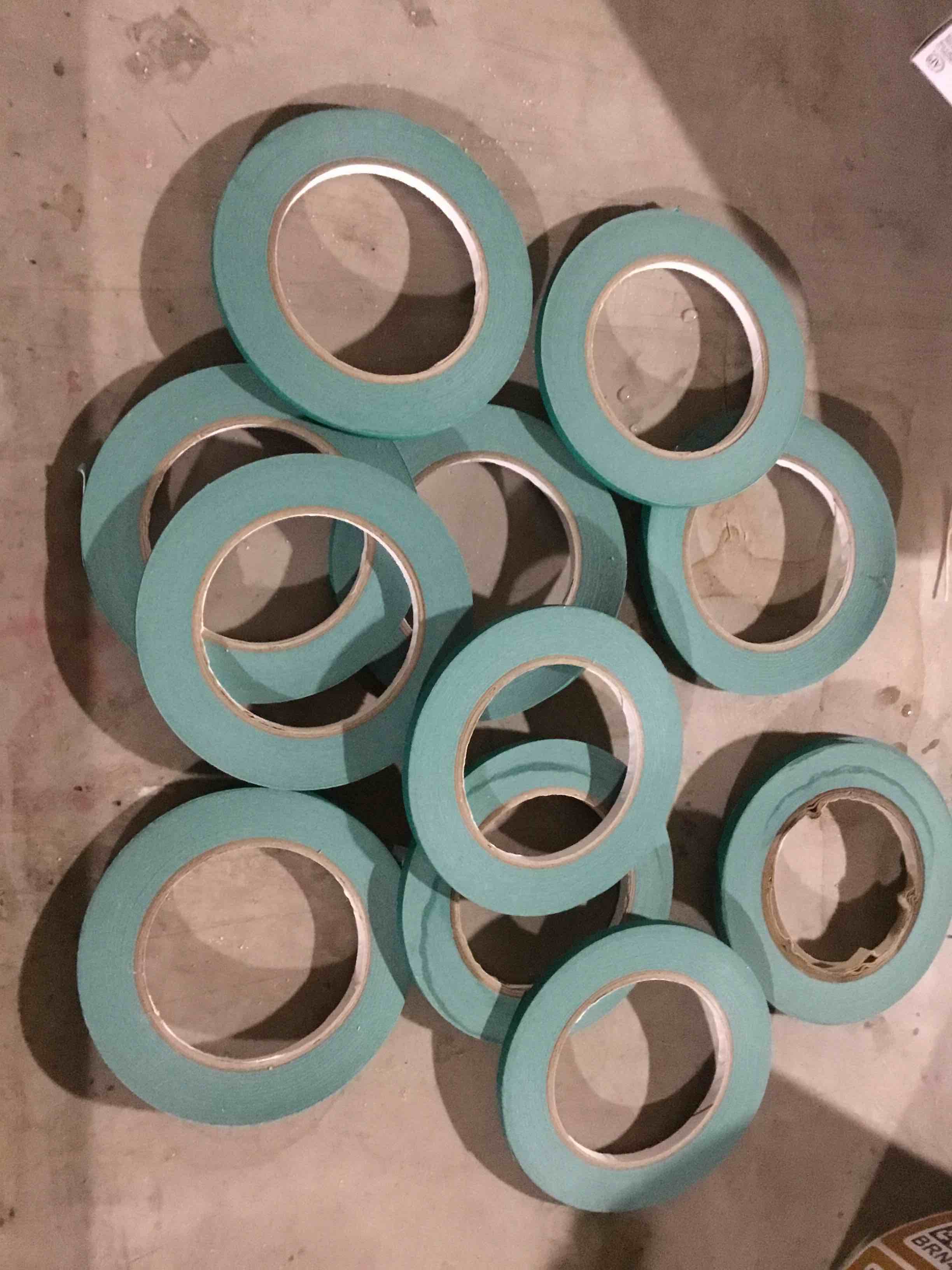 PATIKIL 30 Yard Floral Tapes, 4 Roll Florist Tape Crepe Paper Flowers Bouquets Tapes Waterproof for Flower Stem Wrapping, Light Green (27 Meters)