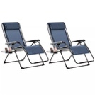 Member's Mark 2-Pack Extra Large Anti-Gravity Chair Assorted - Navy Blue