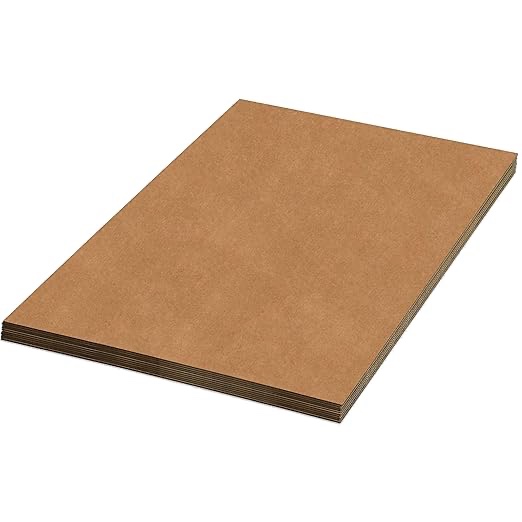 AVIDITI Corrugated Cardboard Sheets 36" x 48" (5 Pack) Large Card Board for Layer Separation Packaging Mailing Shipping Packing, and Protecting Products from Forklift Damage
