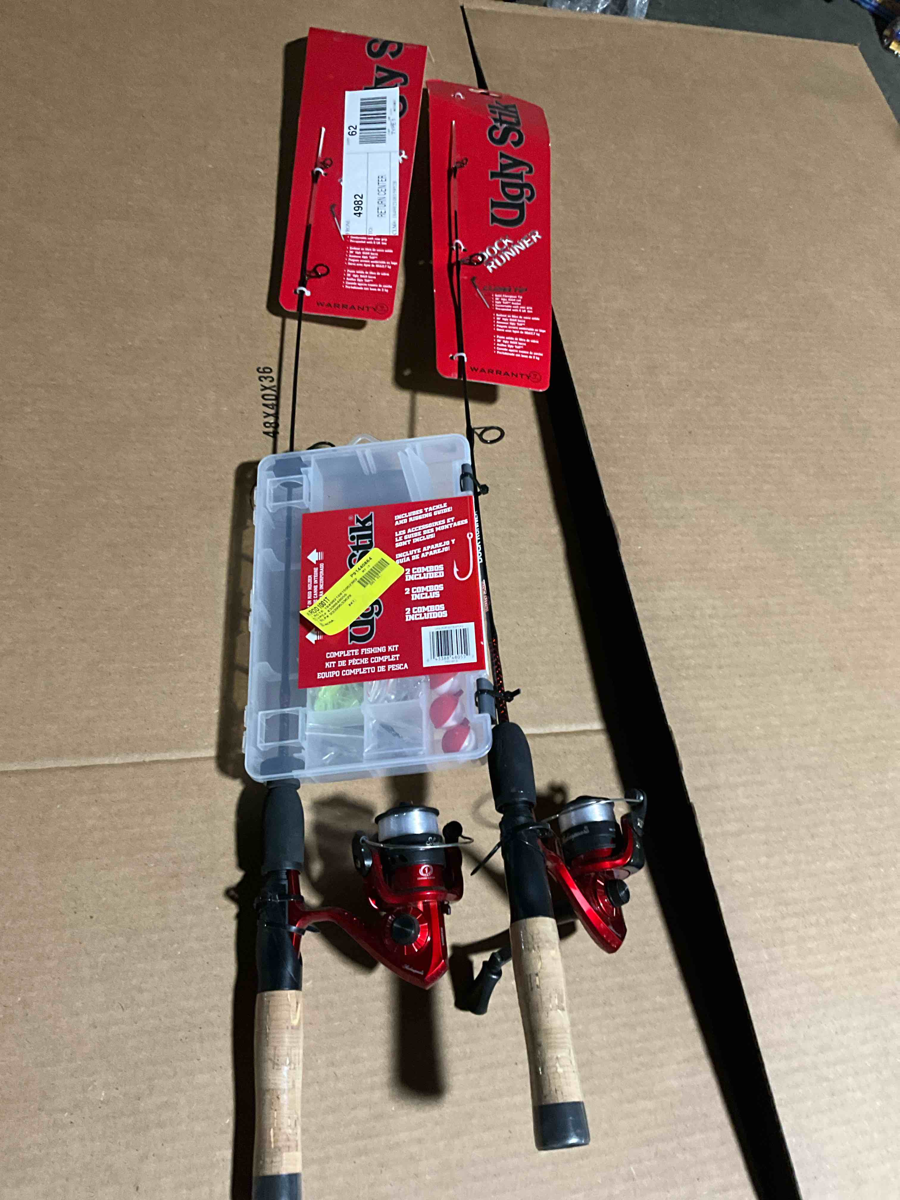 Condition photo showing New/Like New for Ugly Stik Dock Runner Complete Fishing Kit 