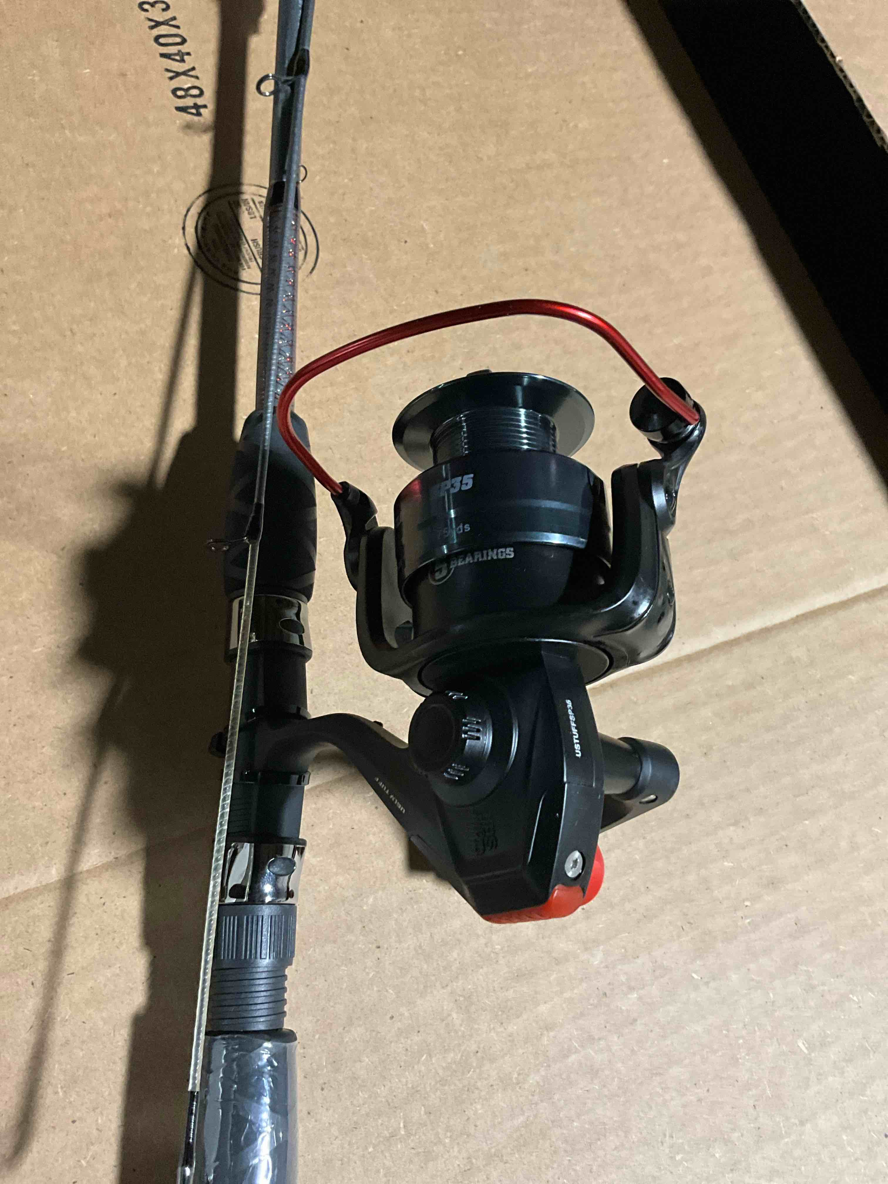 Condition photo showing New/Like New for Ugly Stik 6’6” Ugly Tuff Fishing Rod and Reel Spinning Combo Medium