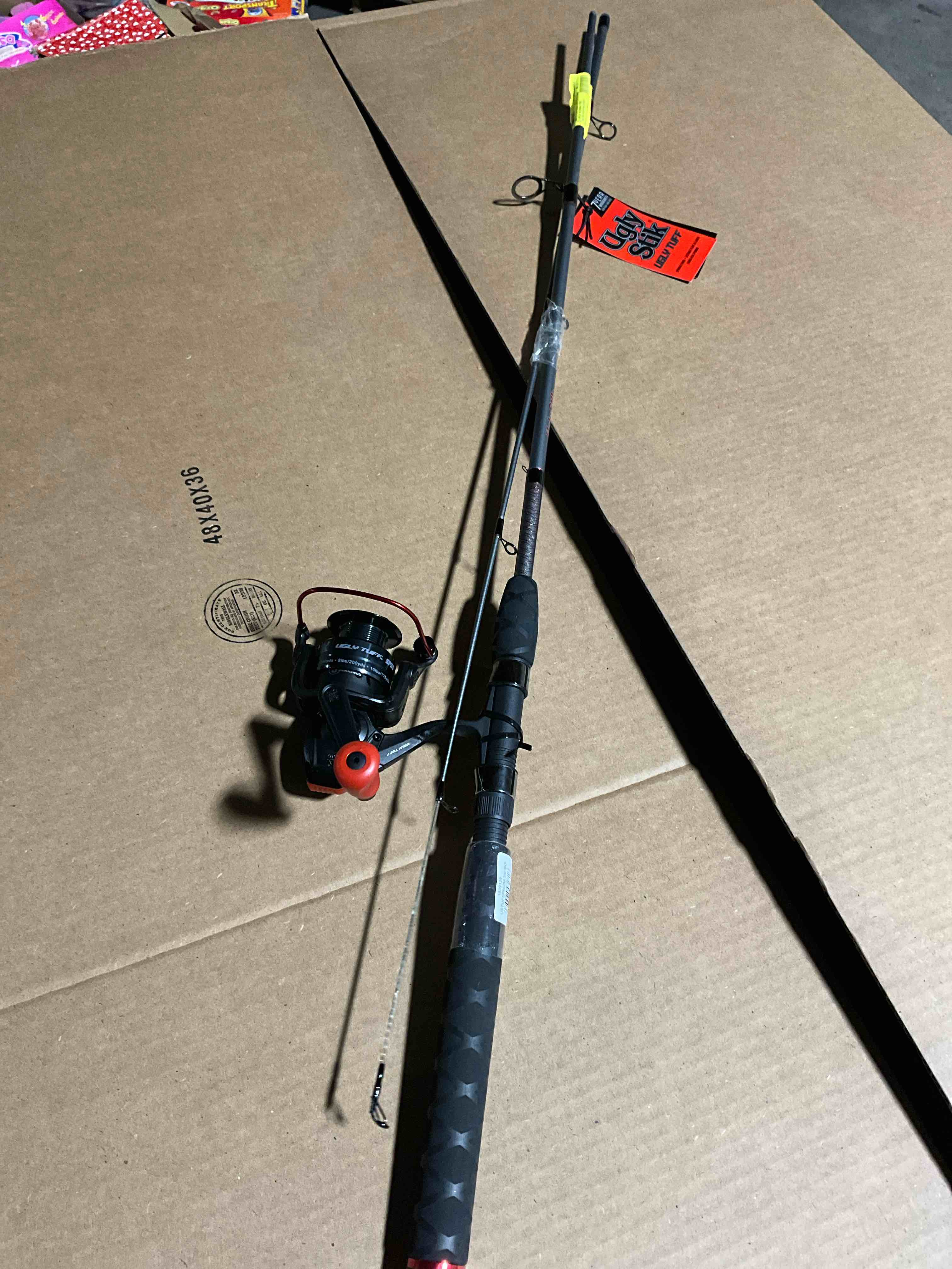 Condition photo showing New/Like New for Ugly Stik 6’6” Ugly Tuff Fishing Rod and Reel Spinning Combo Medium