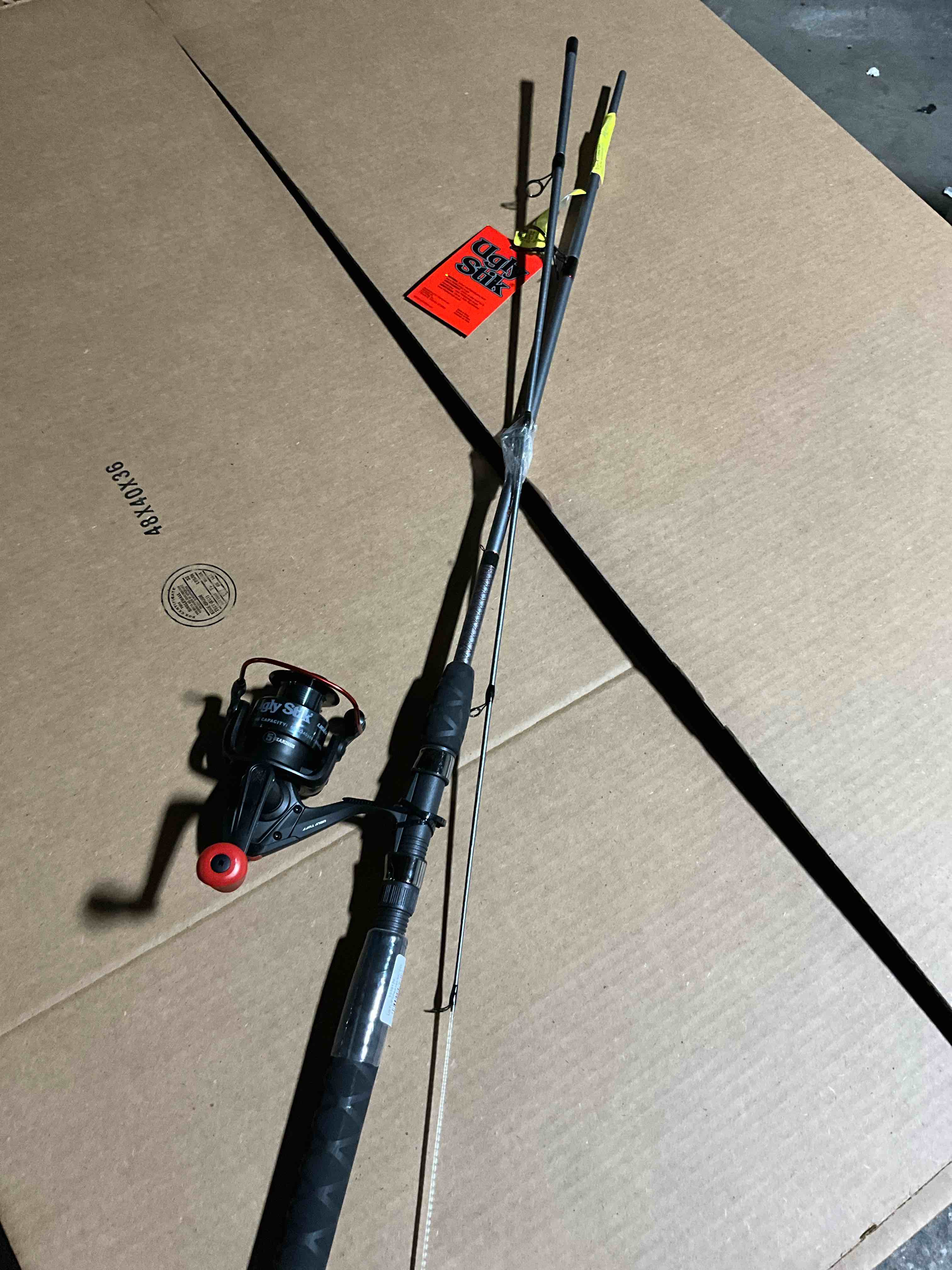 Condition photo showing New/Like New for Ugly Stik 6’6” Ugly Tuff Fishing Rod and Reel Spinning Combo Medium