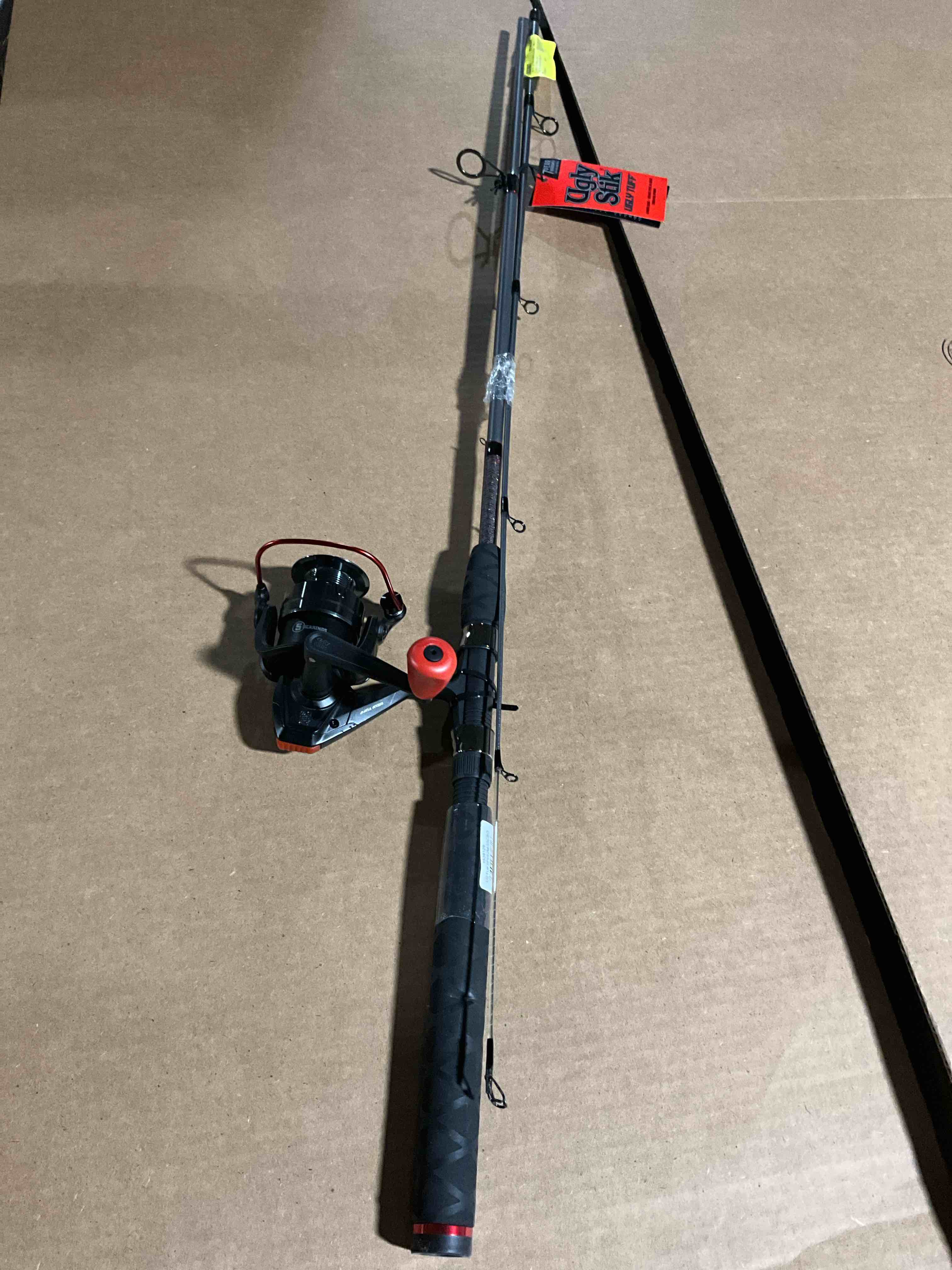 Condition photo showing New/Like New for Ugly Stik 6’6” Ugly Tuff Fishing Rod and Reel Spinning Combo Medium