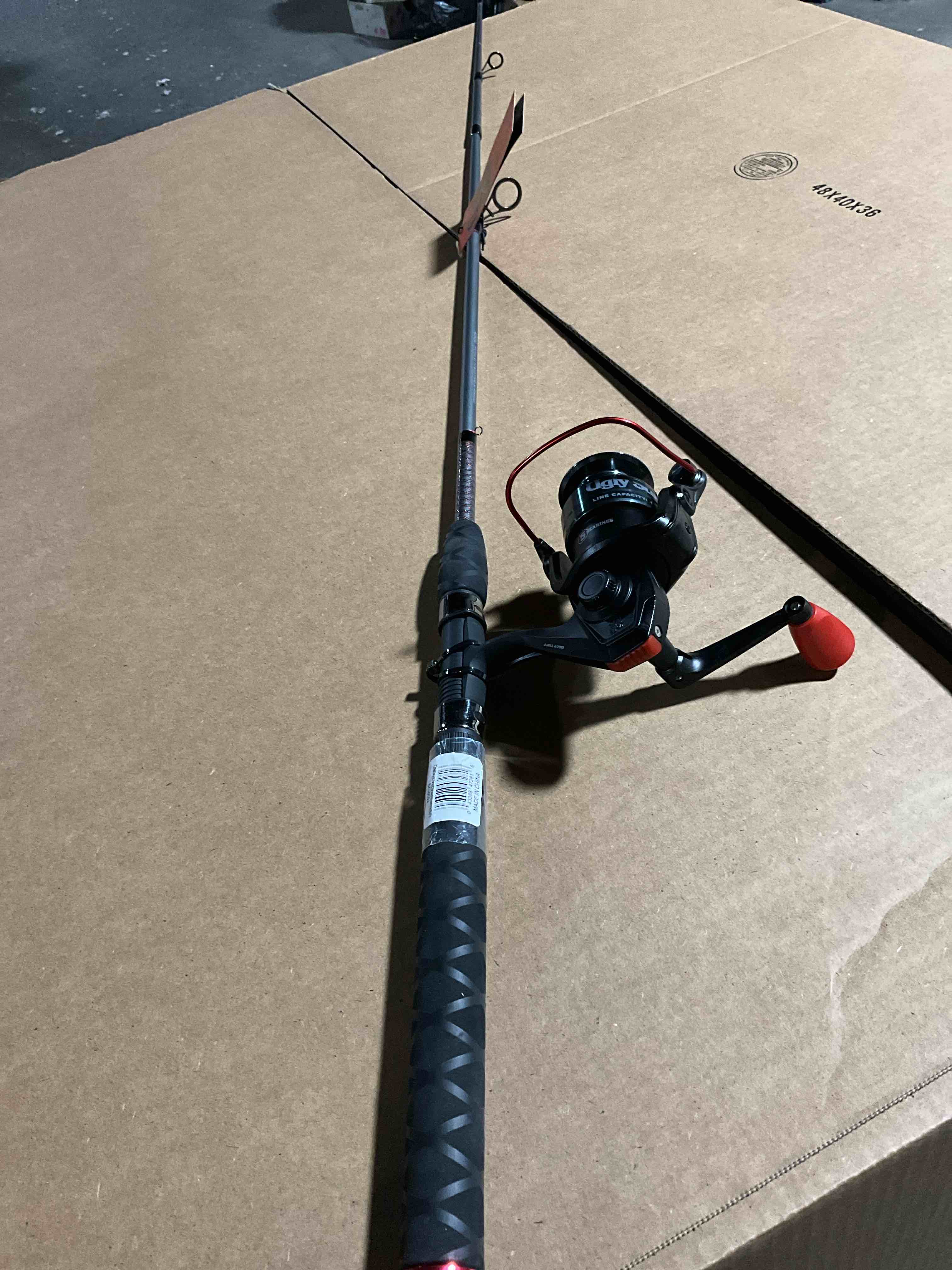 Condition photo showing New/Like New for Ugly Stik 6’6” Ugly Tuff Fishing Rod and Reel Spinning Combo Medium