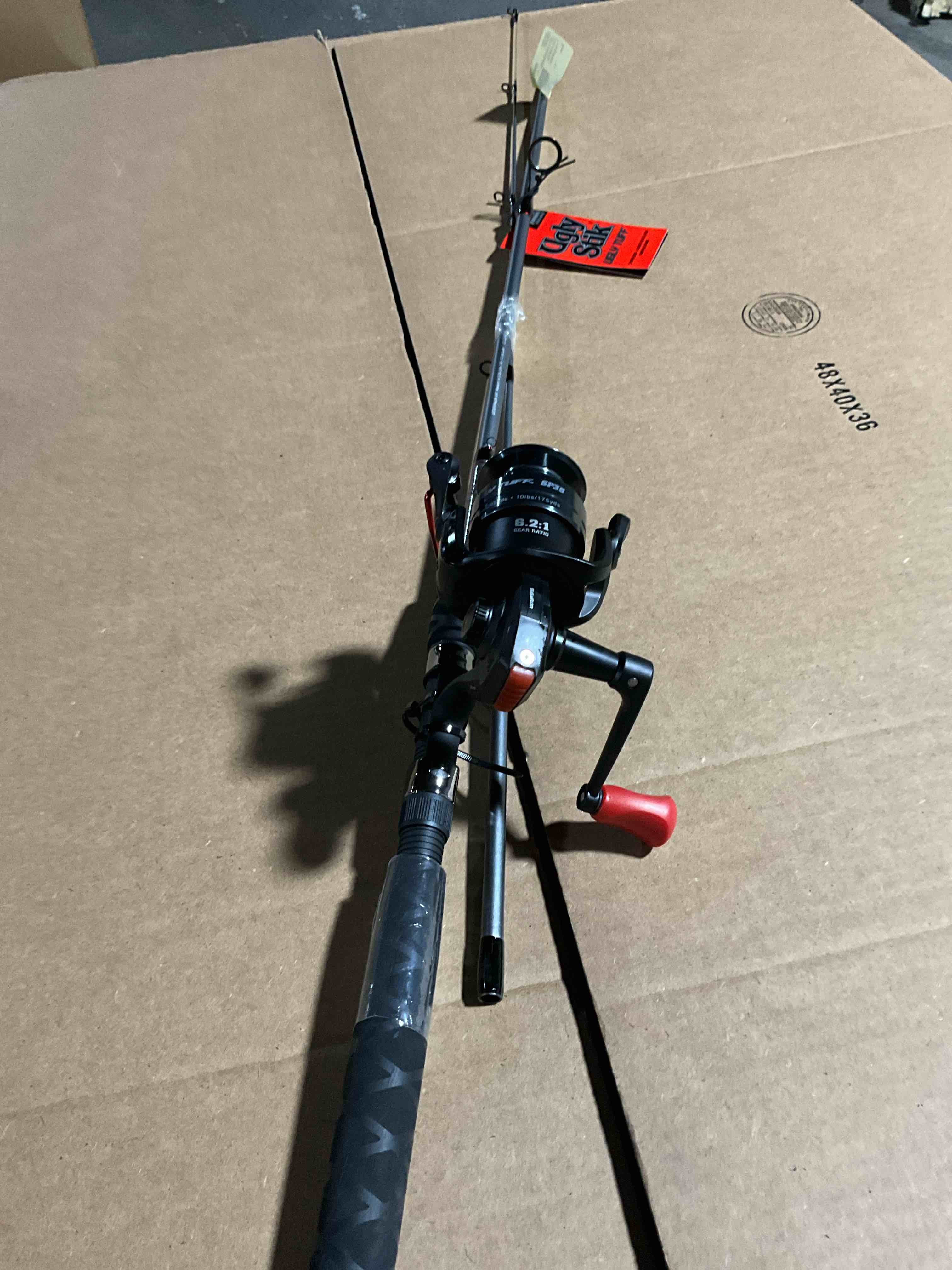 Condition photo showing New/Like New for Ugly Stik 6’6” Ugly Tuff Fishing Rod and Reel Spinning Combo Medium