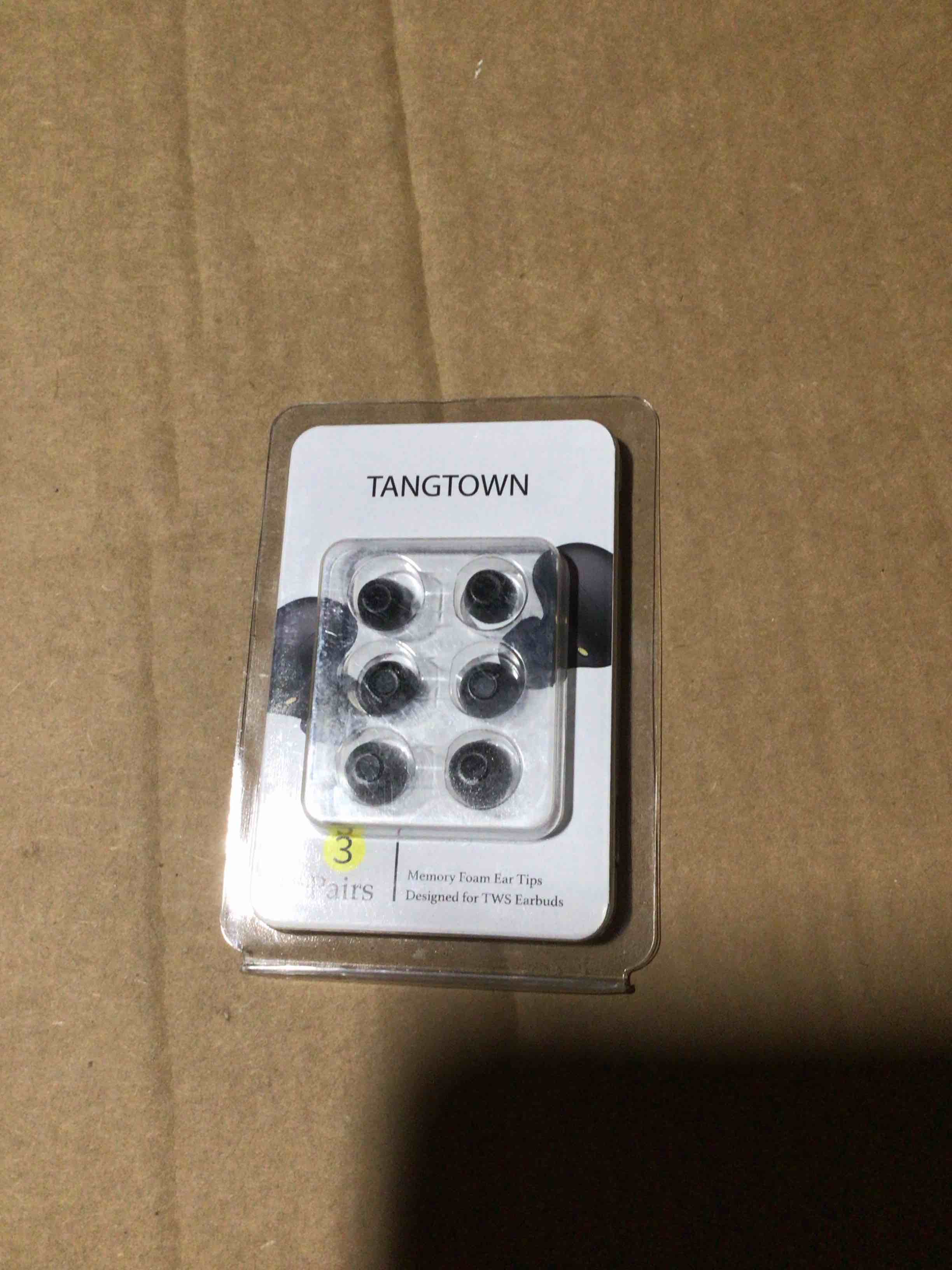 Condition photo showing New/Like New for Memory Foam Tips for Samsung Galaxy Buds 2 Pro, No Silicone Eartips Pain, Anti-Slip Replacement Ear Tips, Fit in The Charging Case, Reducing Noise Earbuds, 3 Pairs (Assorted Sizes S/M/L, Black) Assorted (S/M/L) Black