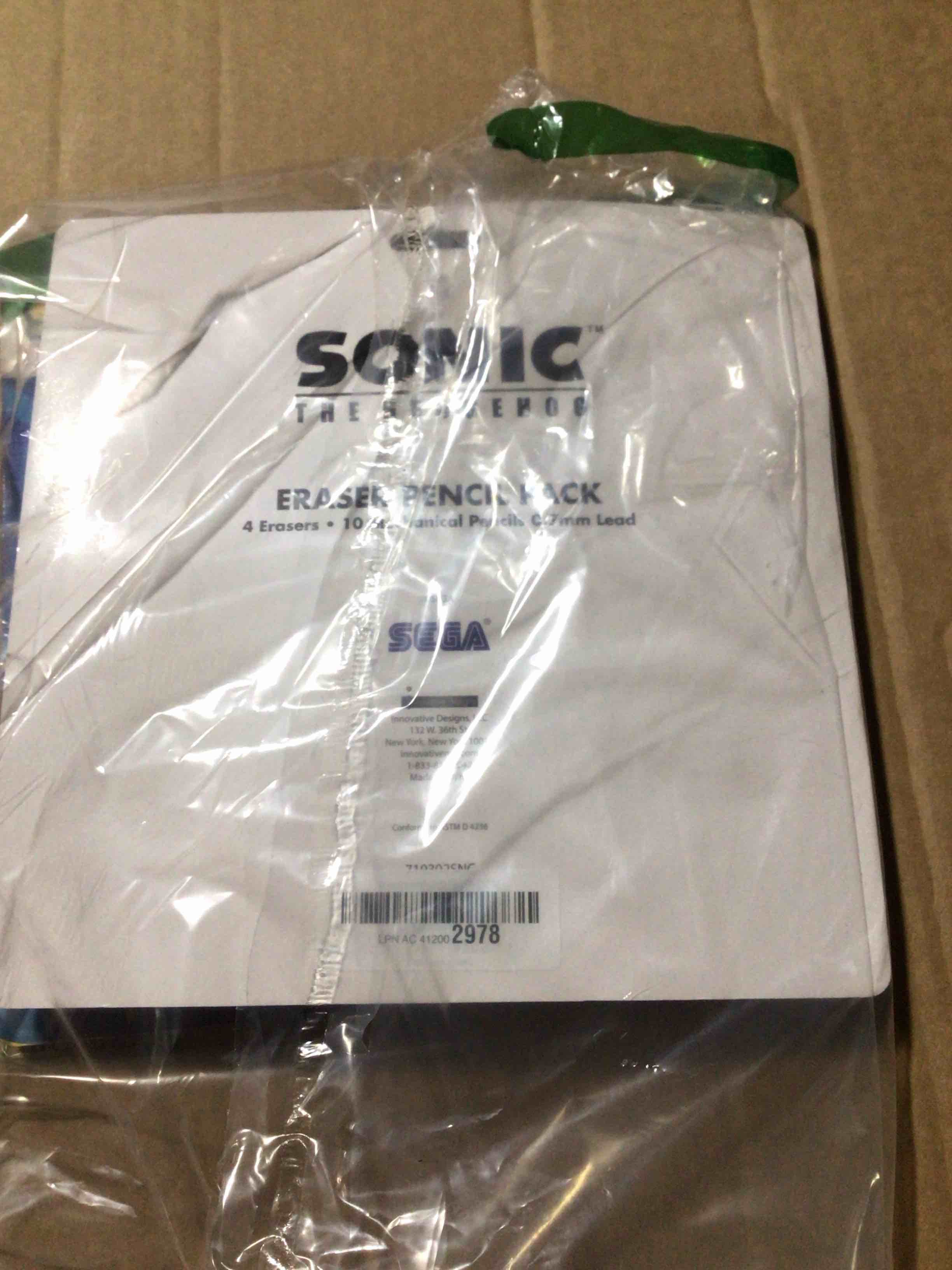 Condition photo showing New/Like New for Sonic Mechanical Pencils and Erasers Party Favors Bulk, 20 Pencils and 8 Erasers for Goodie Bags, Loot Bags, Plus More | Sonic Party Supplies Kids, Boys, Girls