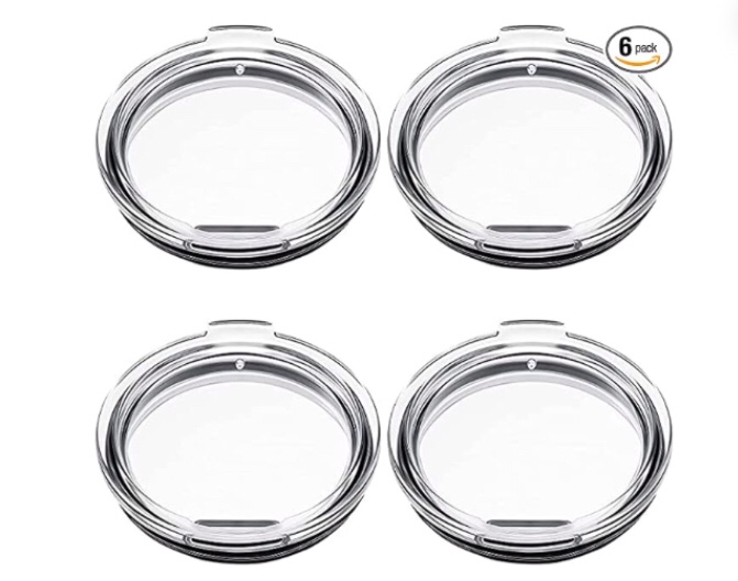 20 oz Tumbler Lids Replacement Spill-proof Splash Resistant Lid Cup Tumbler Lids Covers for YETI Rambler,Old Style Rtic and More Travel Mugs 4 Pack