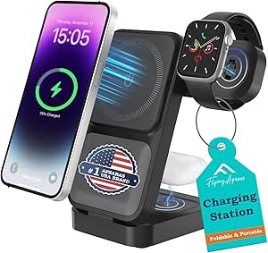 foldable 3in1 charger wireless charger, DUMTERR fast charging