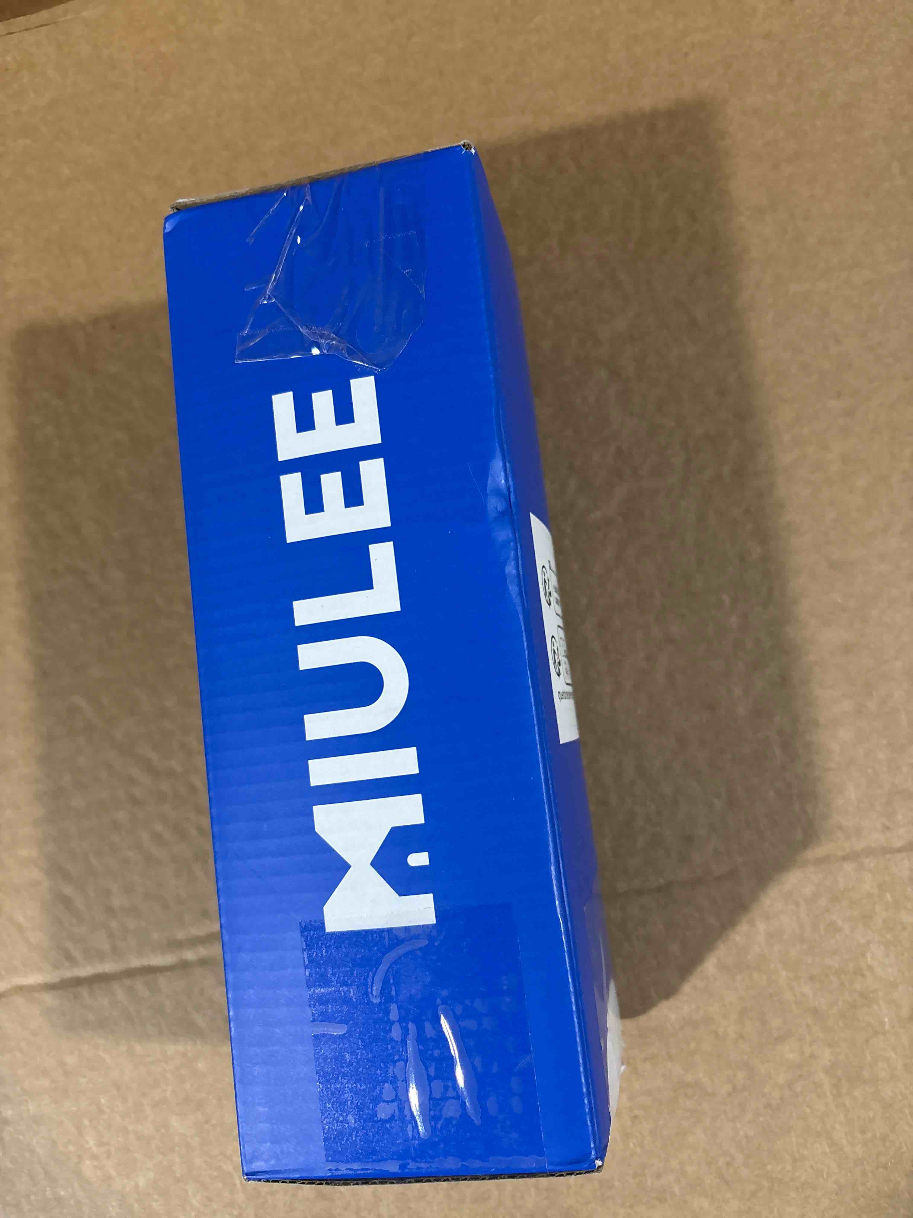 Condition photo showing New/Like New for MIULEE Pack of 2 Decorative Linen Burlap Coastal Pillow Covers Farmhouse Accent Pillowcases for Sofa Car Couch Bedroom Living Room Decor 20x20 Inch Blue 20" x 20" (Pack of 2) Blue