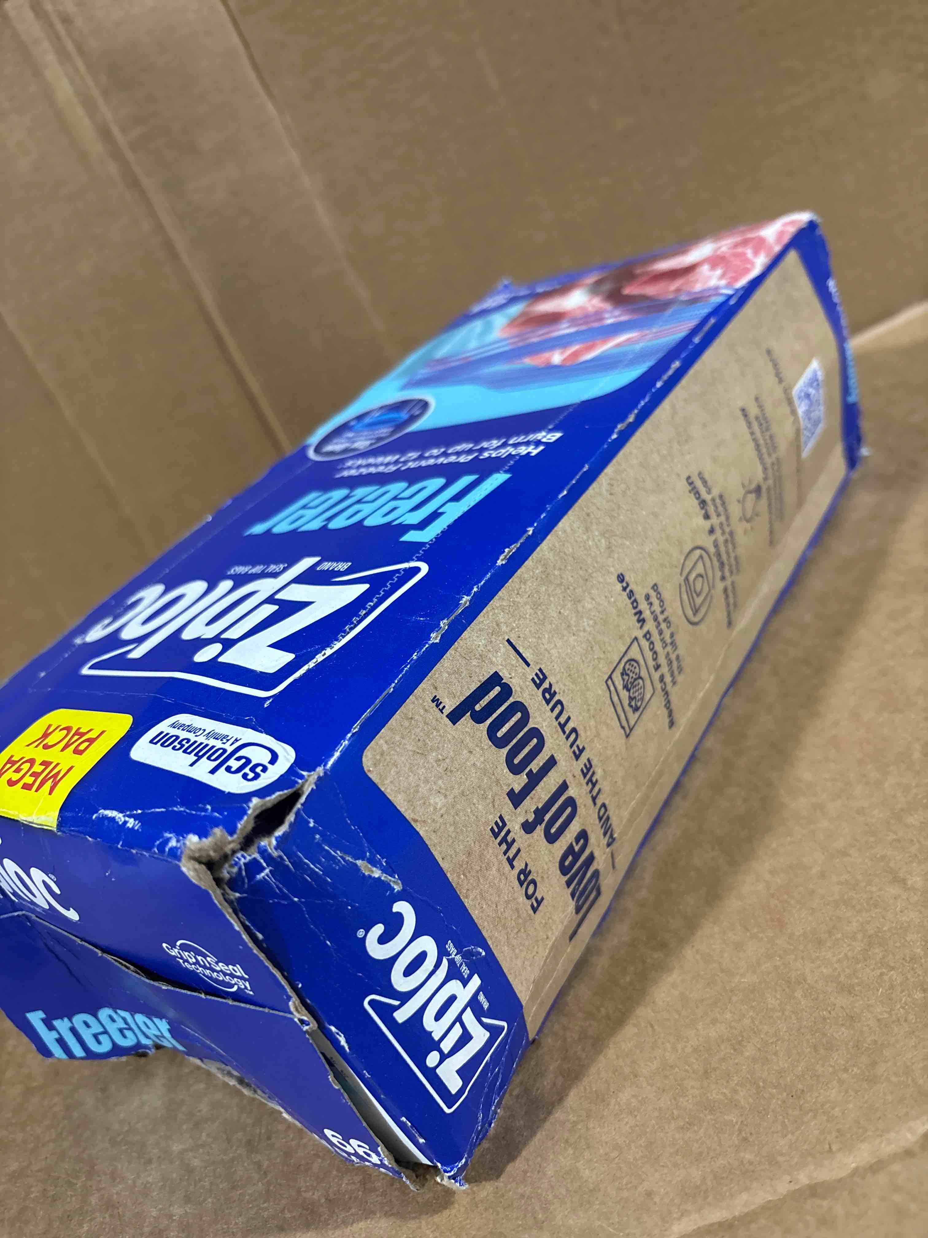 Condition photo showing Good Condition for Ziploc Gallon Food Storage Freezer Bags, Stay Open Design, Easy to Fill, 66 Count (Packaging May Vary)