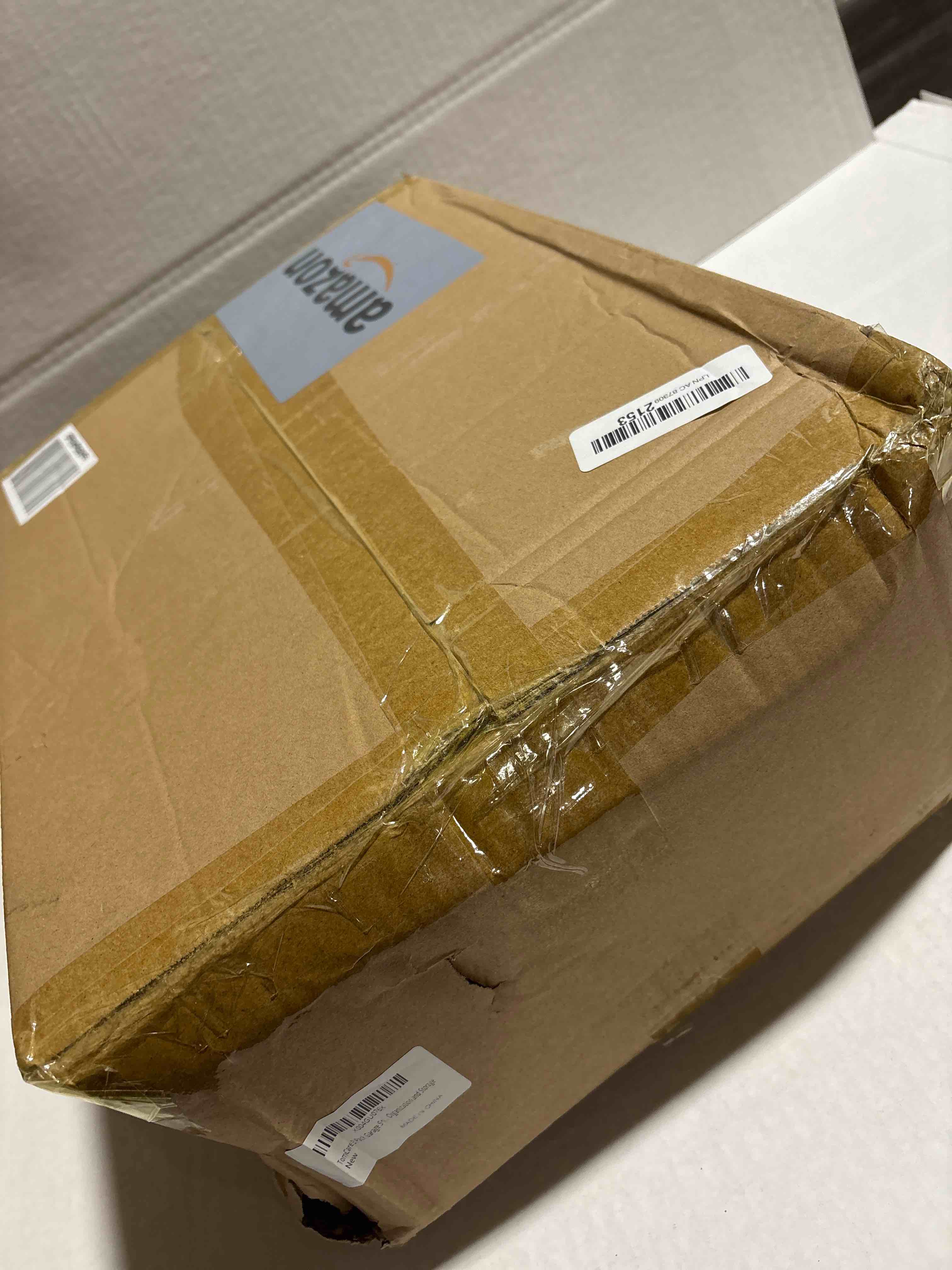 Condition photo showing New/Like New for TomCare 2 Pack Garage Shelving Heavy Duty Garage Storage Shelves with Wire Baskets Laundry Room Shelves Wall Mounted shelving Tool Organizer for Shed Garden Kitchen Organization and Storage Black