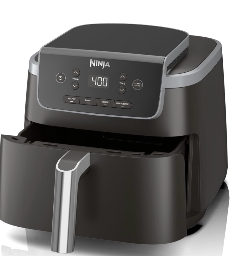 Ninja Air Fryer Pro 4-in-1 AF141: 5-Quart, 1750W, Dishwasher-Safe Parts, Gray, Metal & Plastic