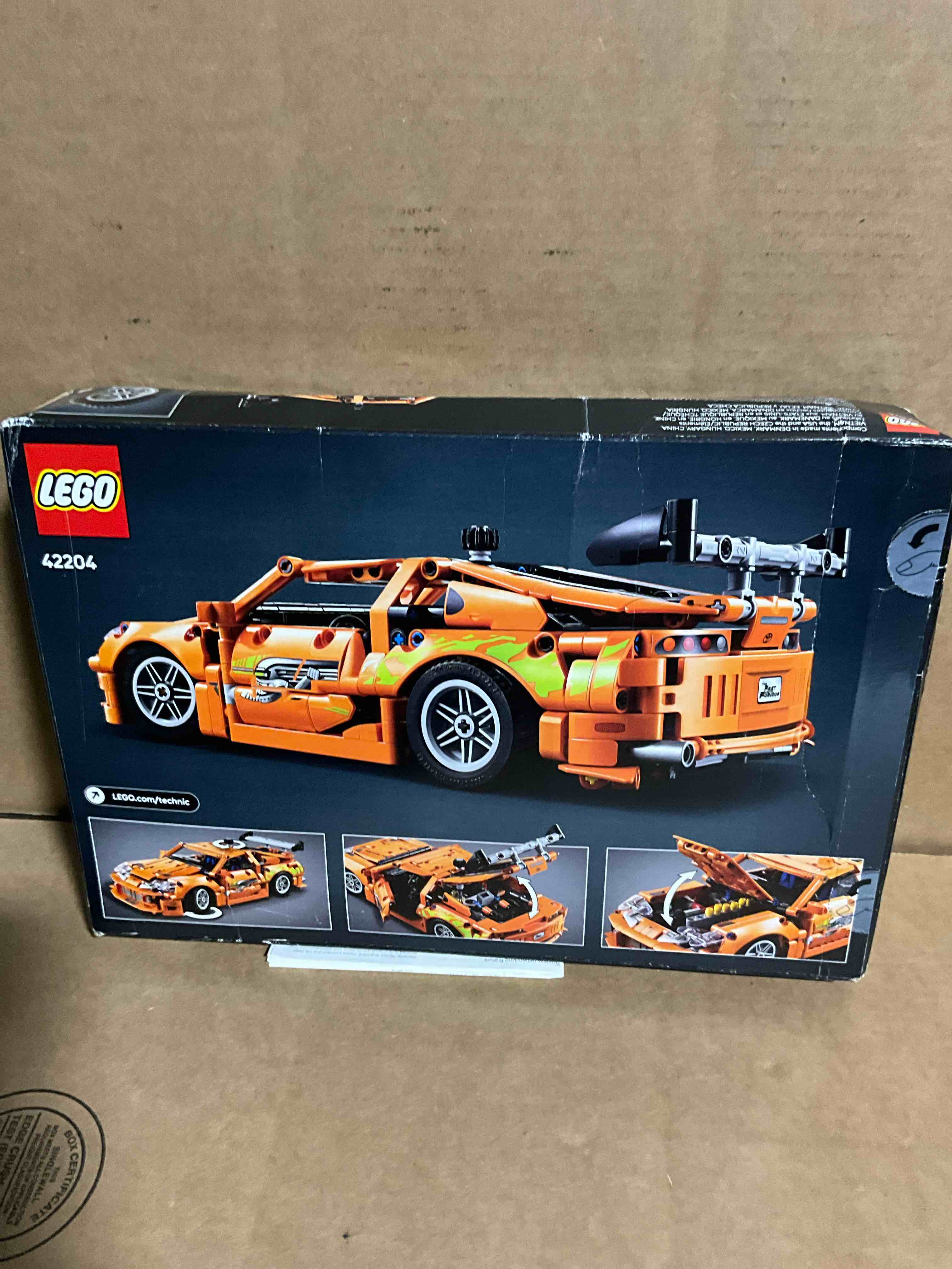 Condition photo showing New/Like New for LEGO Technic Fast and Furious Toyota Supra MK4 Building Kit- Toy Car for Kids Boys and Girls Ages 9+ - Gift for Birthdays - Realistic Engineering Details - 42204
