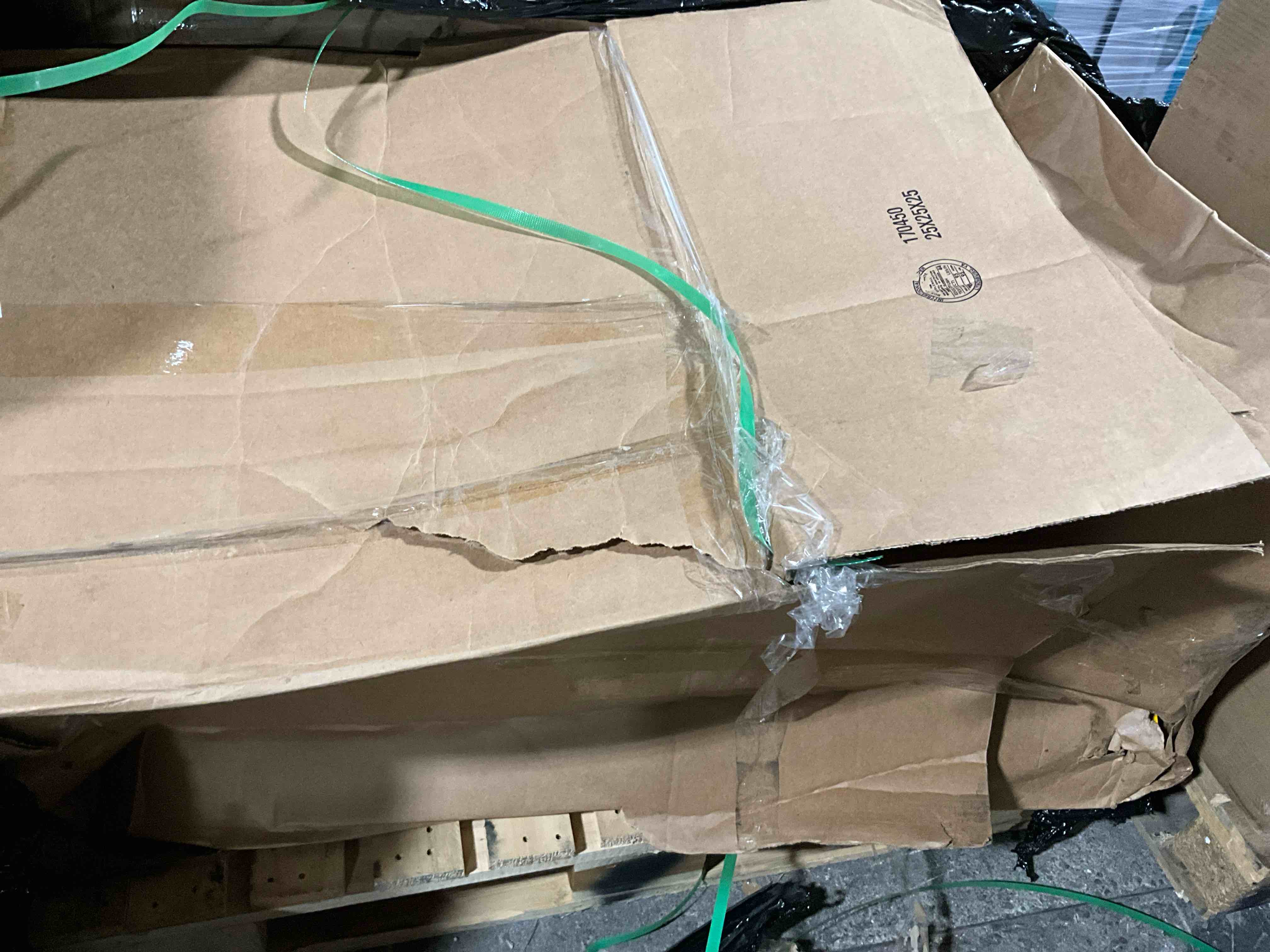 Condition photo showing As Is for REIBII 72''H Garage Shelving 3010 LBS Storage Shelves Adjustable Metal Shelving 5 Tier Metal Shelves for Storage Industrial Shelf for Kitchen Pantry Warehouse Basement 72" HX35.5 WX16 D