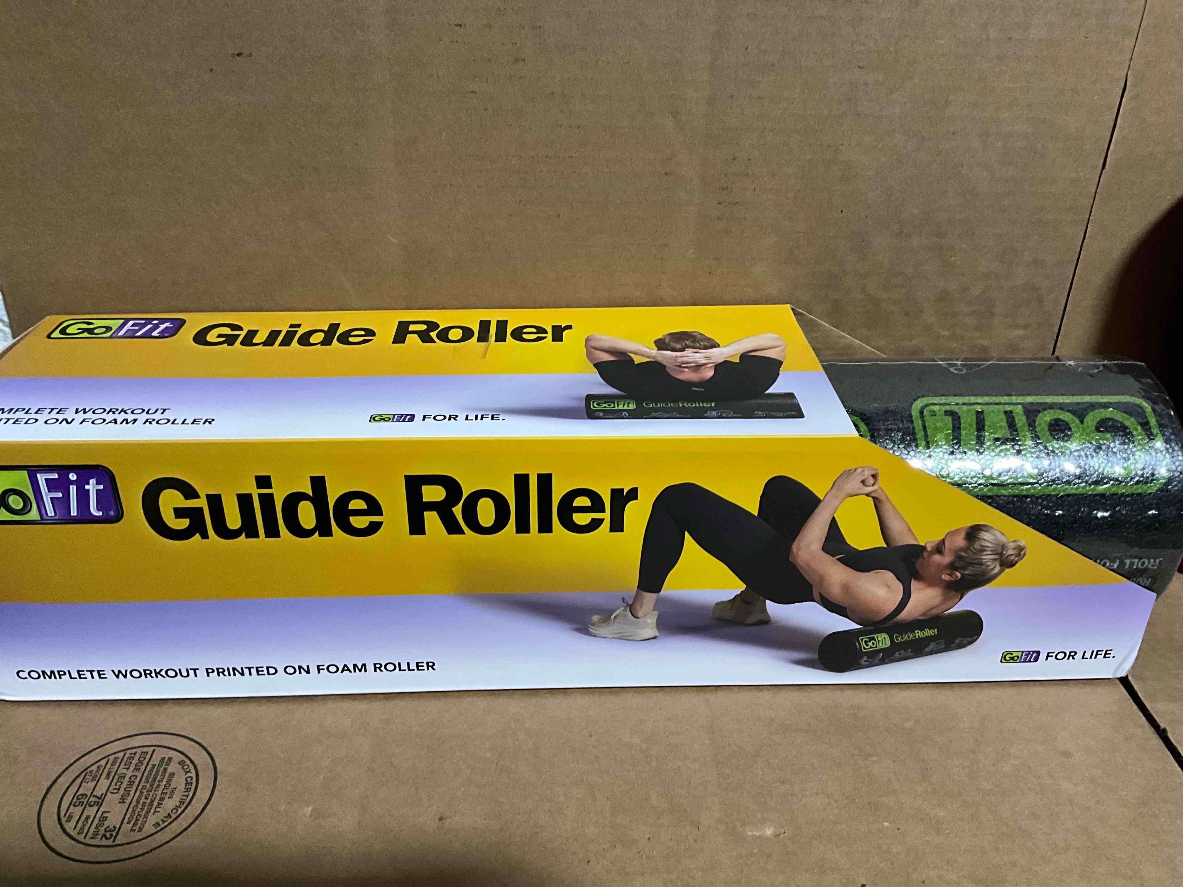 Condition photo showing New/Like New for GoFit Dense Foam Massage Roller - Super High-Density Foam Roller with 12 Printed Exercises