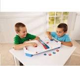 Game Zone Electronic Table-Top Air Hockey Game for Ages 5 and Up