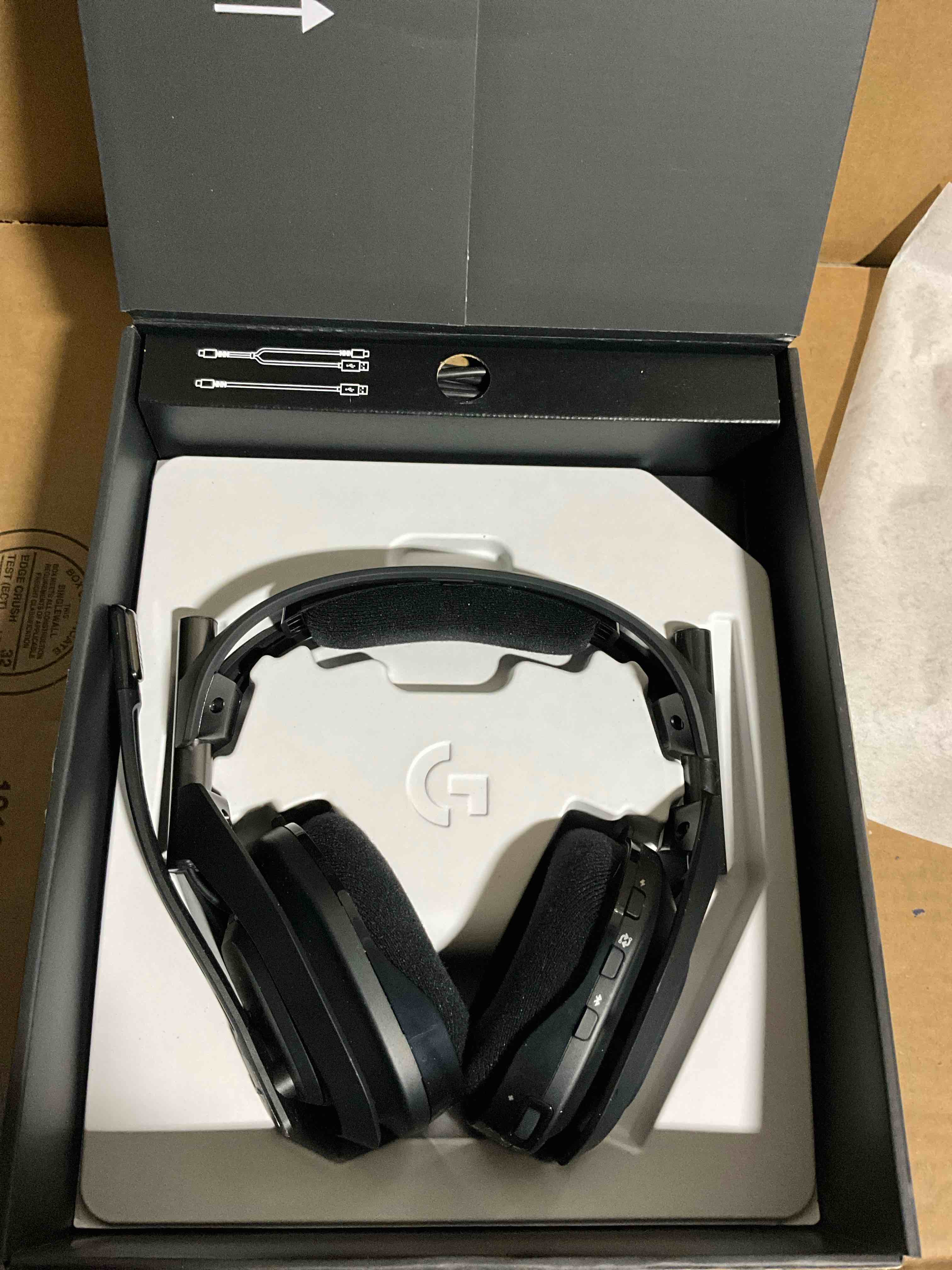 Condition photo showing Good Condition for Logitech G Astro A50 X LIGHTSPEED Wireless Gaming Headset + Base Station  PLAYSYNC across Xbox Series X|S + PS5 + PC/mac  Black