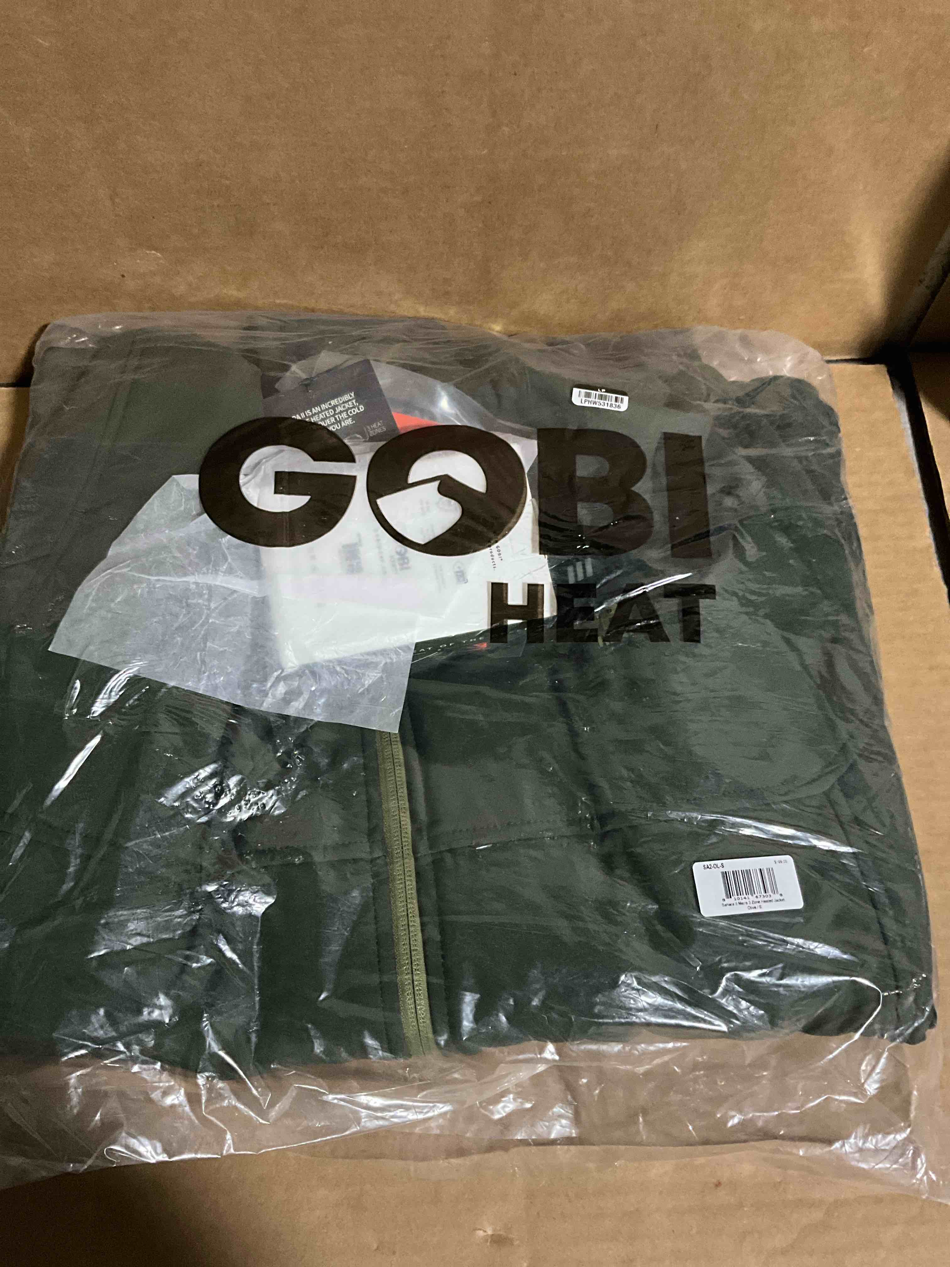 Condition photo showing New/Like New for Sahara II Men’s 3 zone Heated Jacket Olive, Small