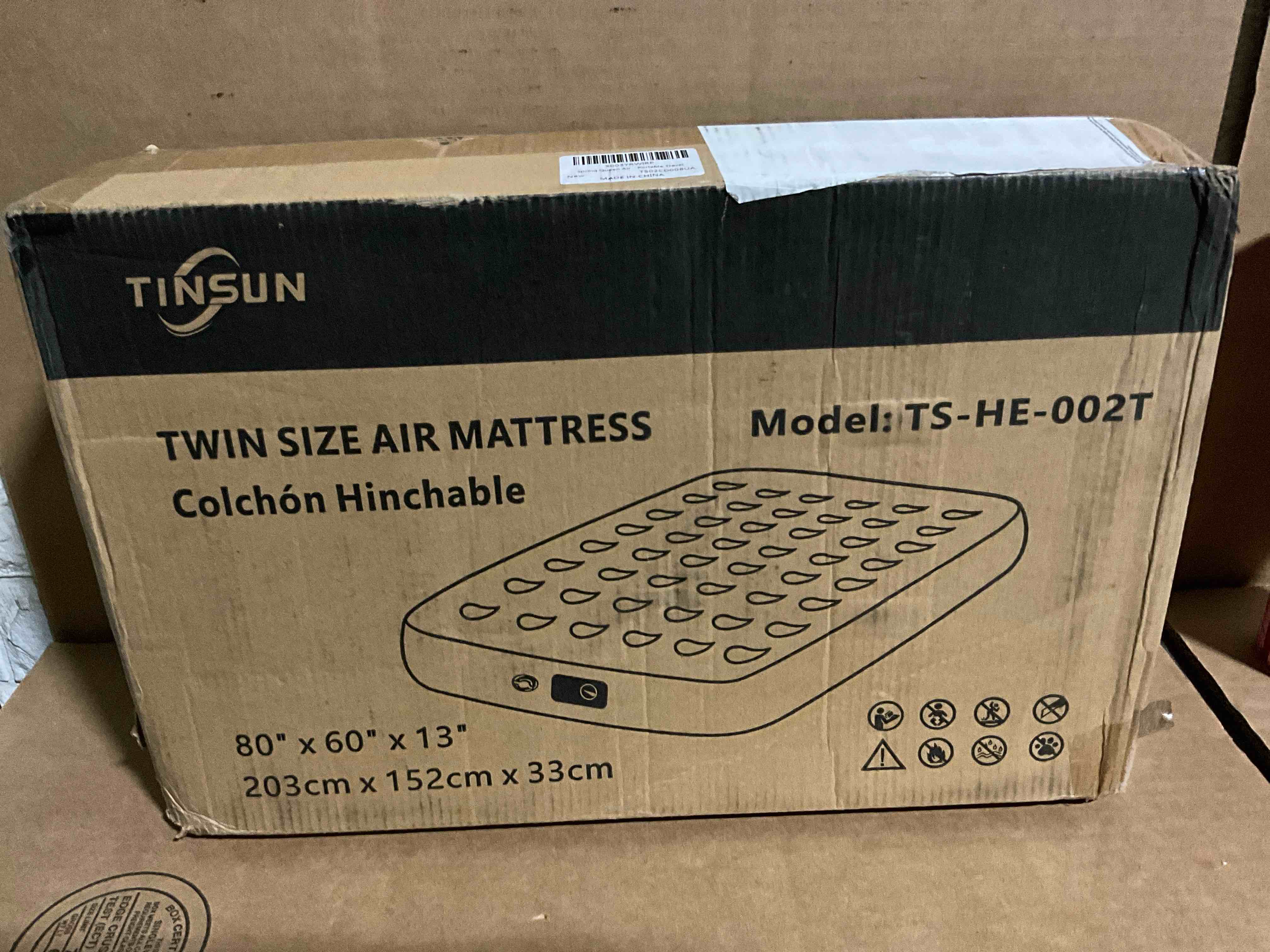 Condition photo showing New/Like New for Tinsun Twin Size Air Mattress 